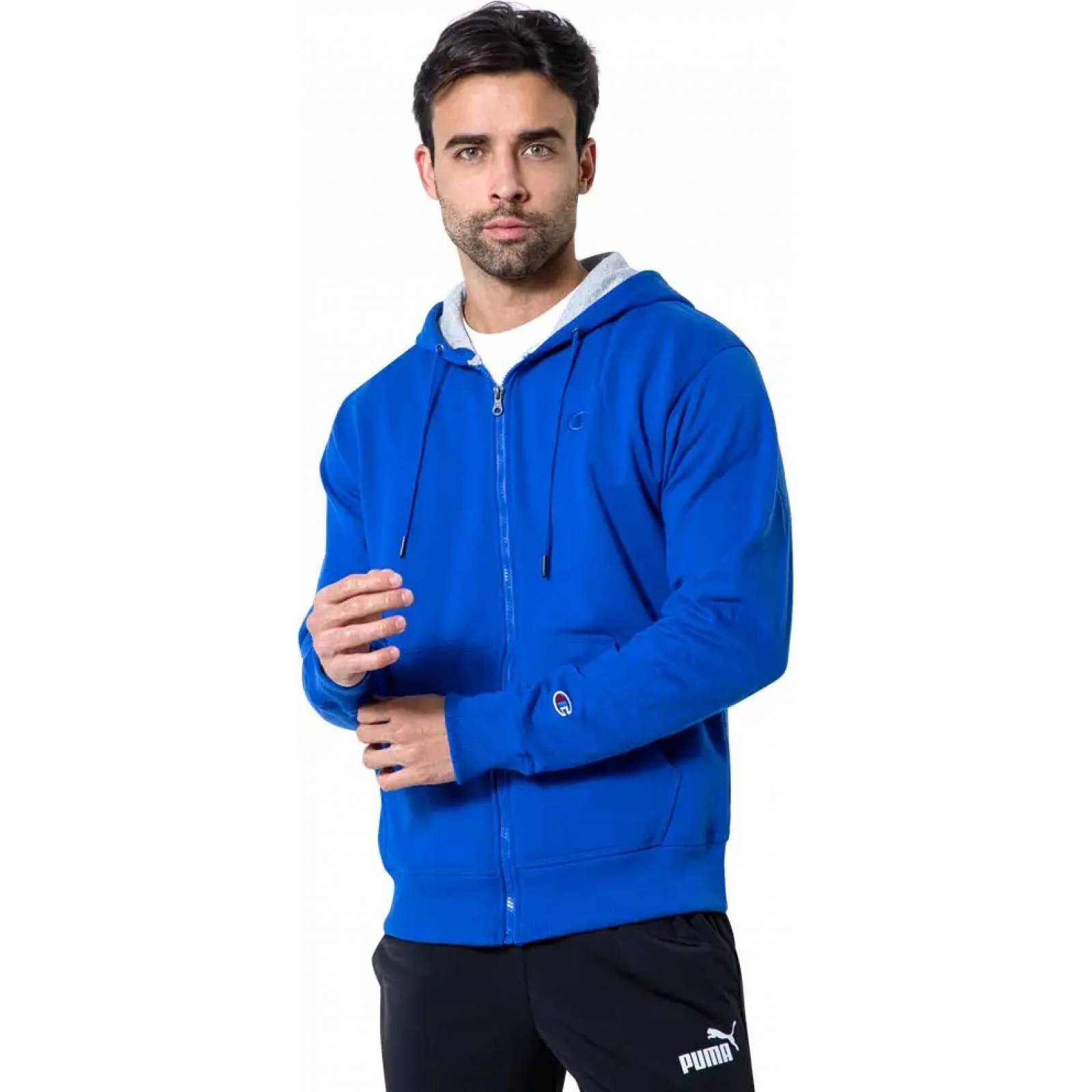 Chamarra casual caballero azul Champion modelo 7D55