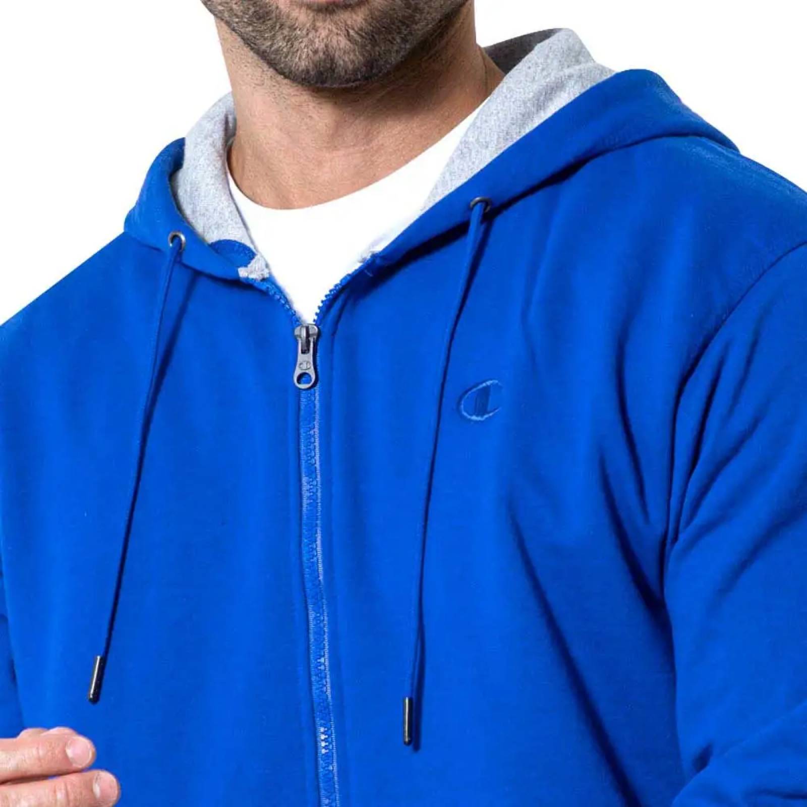 Chamarra casual caballero azul Champion modelo 7D55