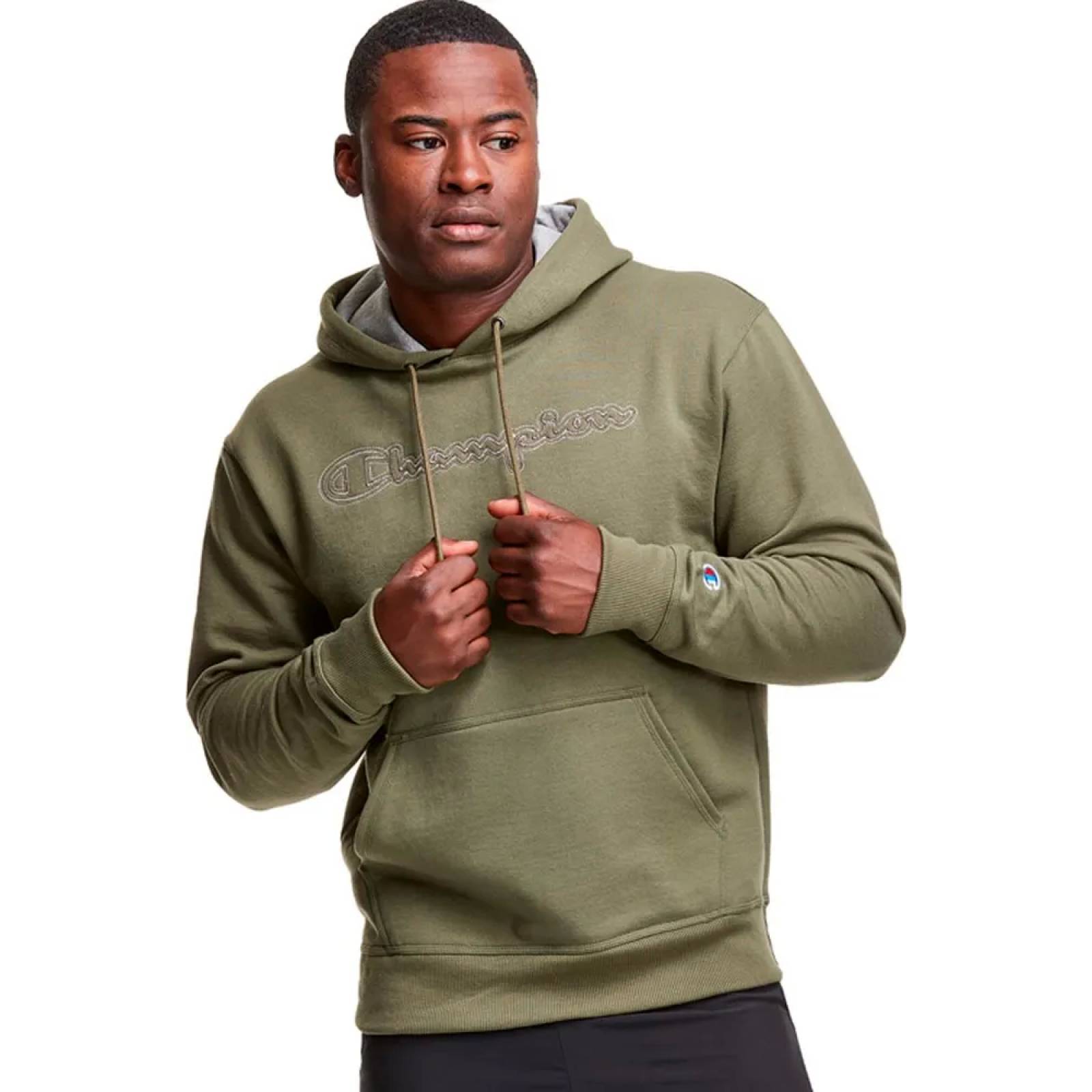Sudadera casual caballero verde olivo Champion modelo 79AX