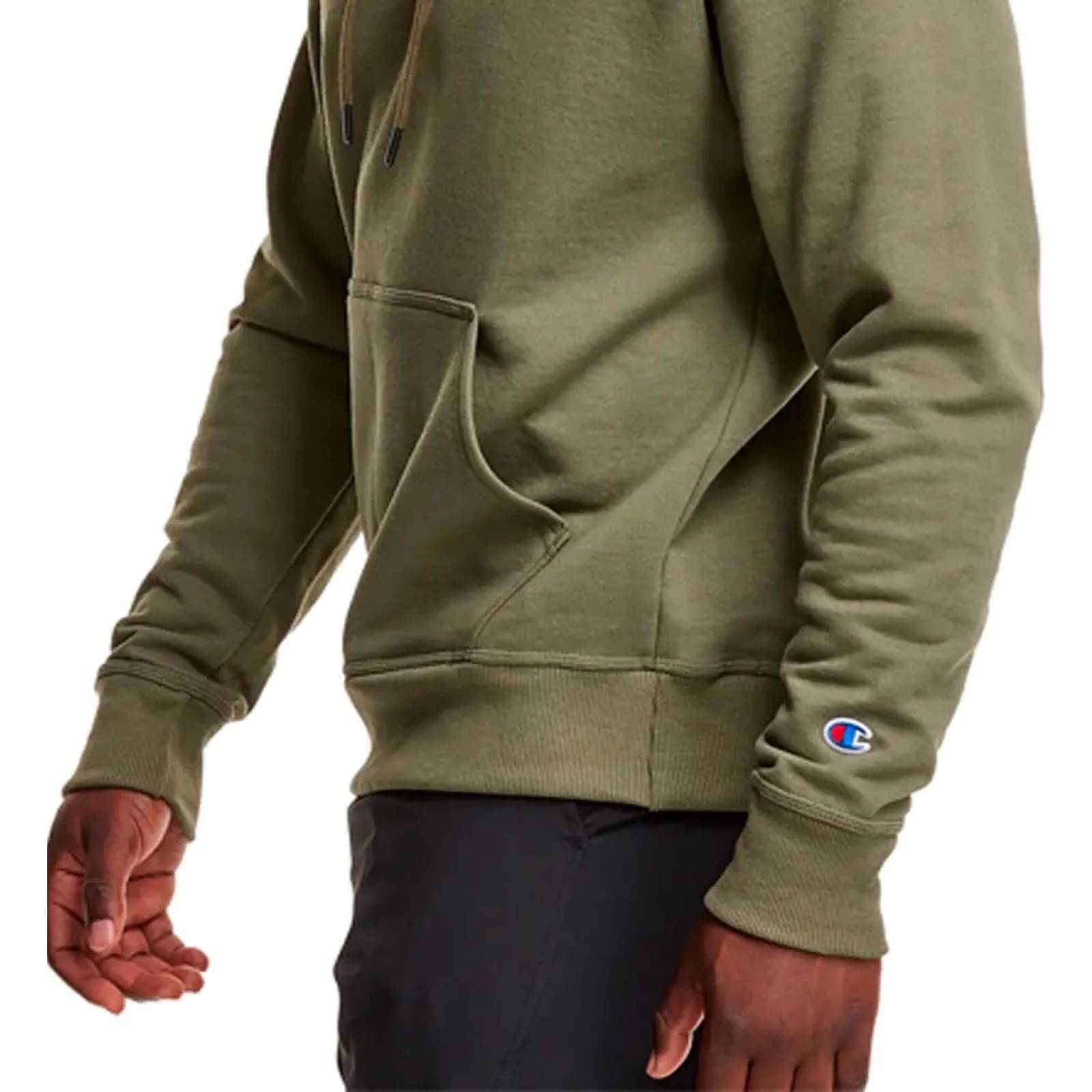 Sudadera casual caballero verde olivo Champion modelo 79AX