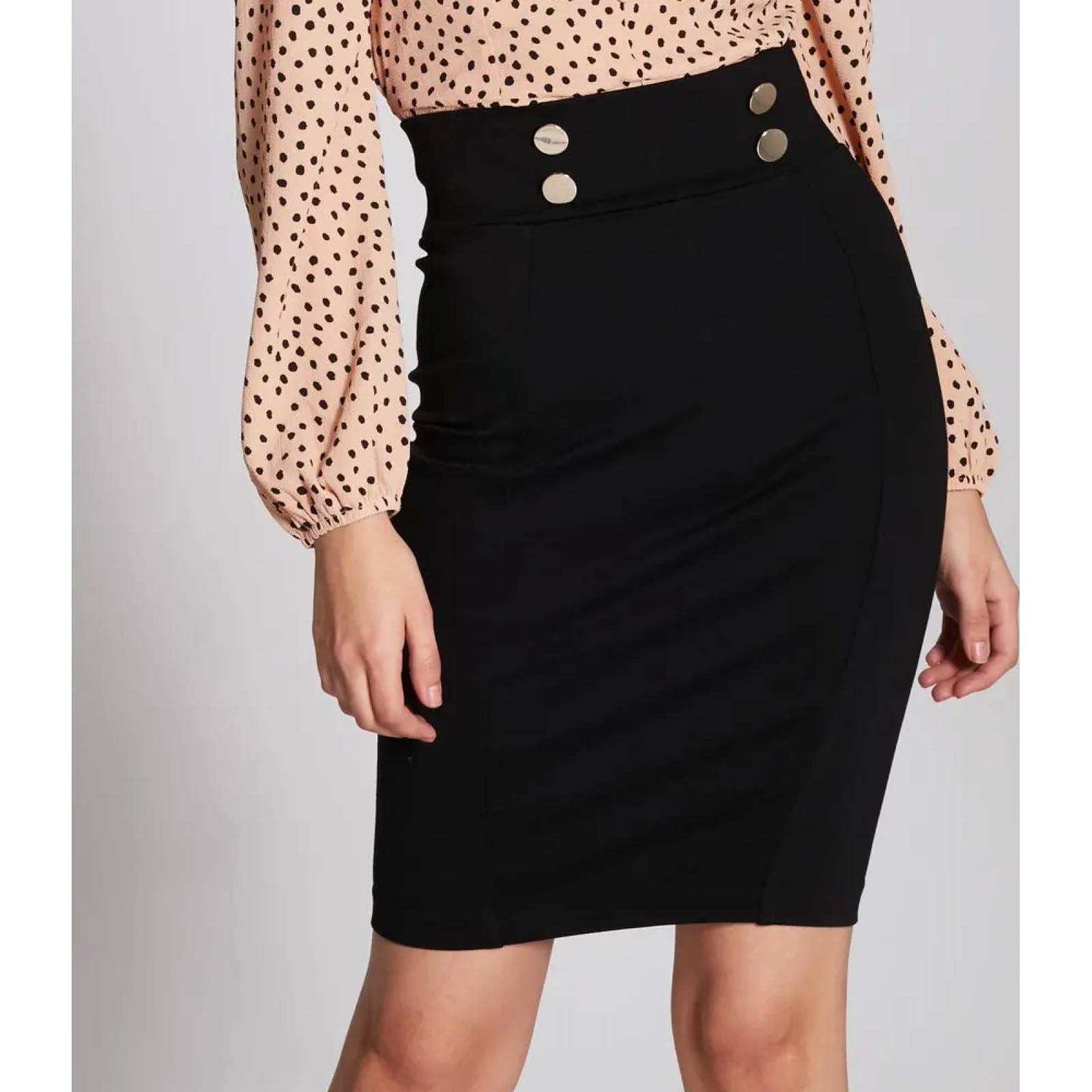 Falda de vestir (formal) dama negro Holly Land modelo 5076