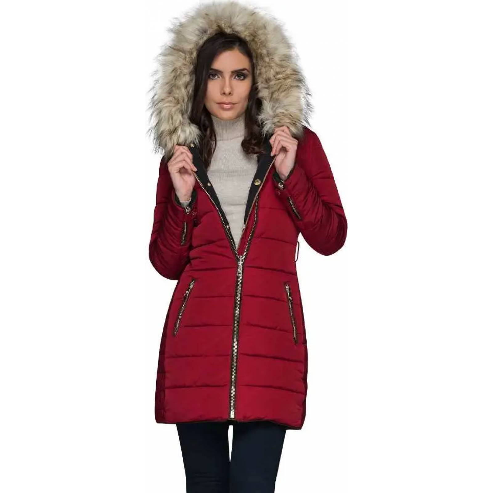 Chamarra abrigadora dama negro Holly Land modelo 0880