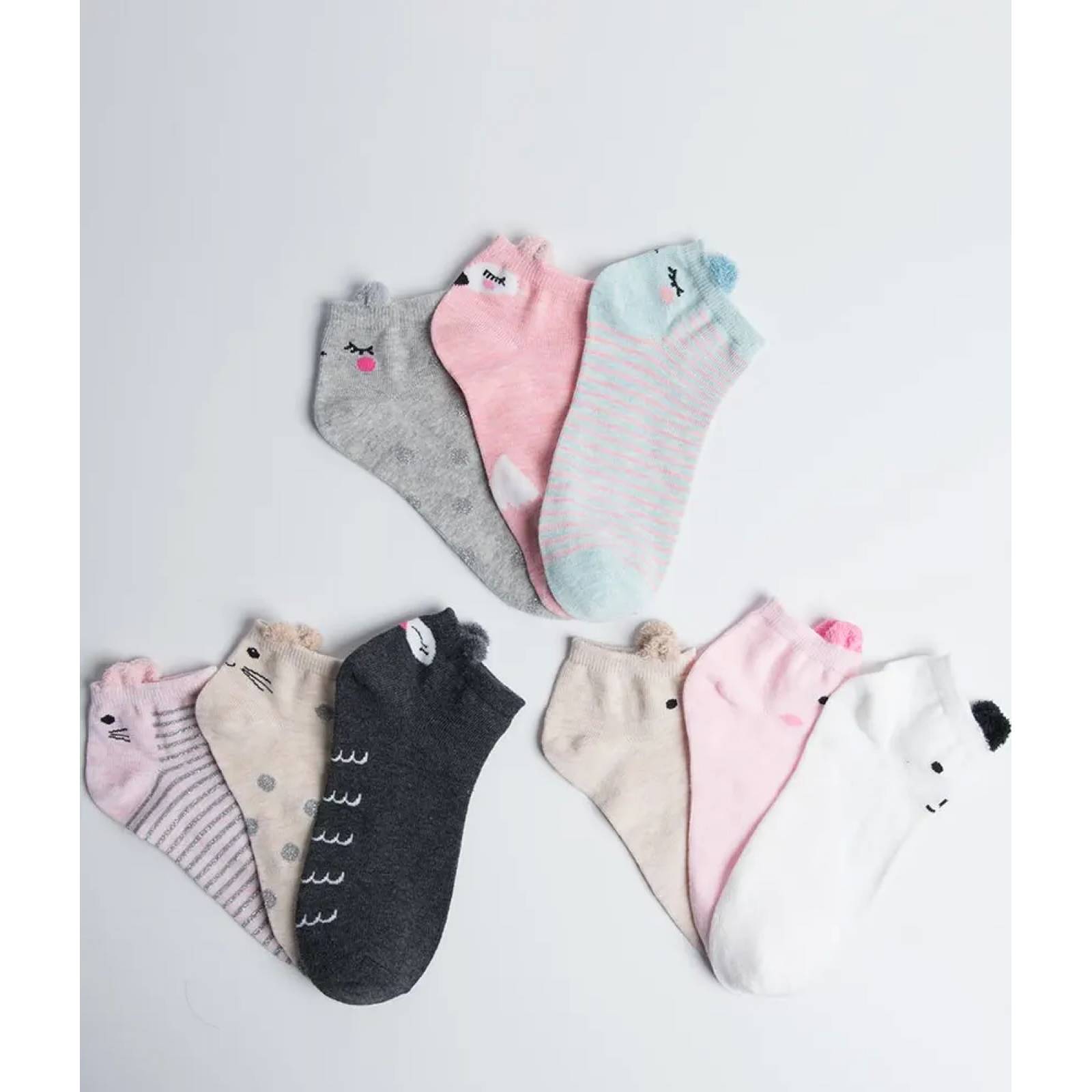 Calcetas interior dama multicolor Holly Land modelo KM10