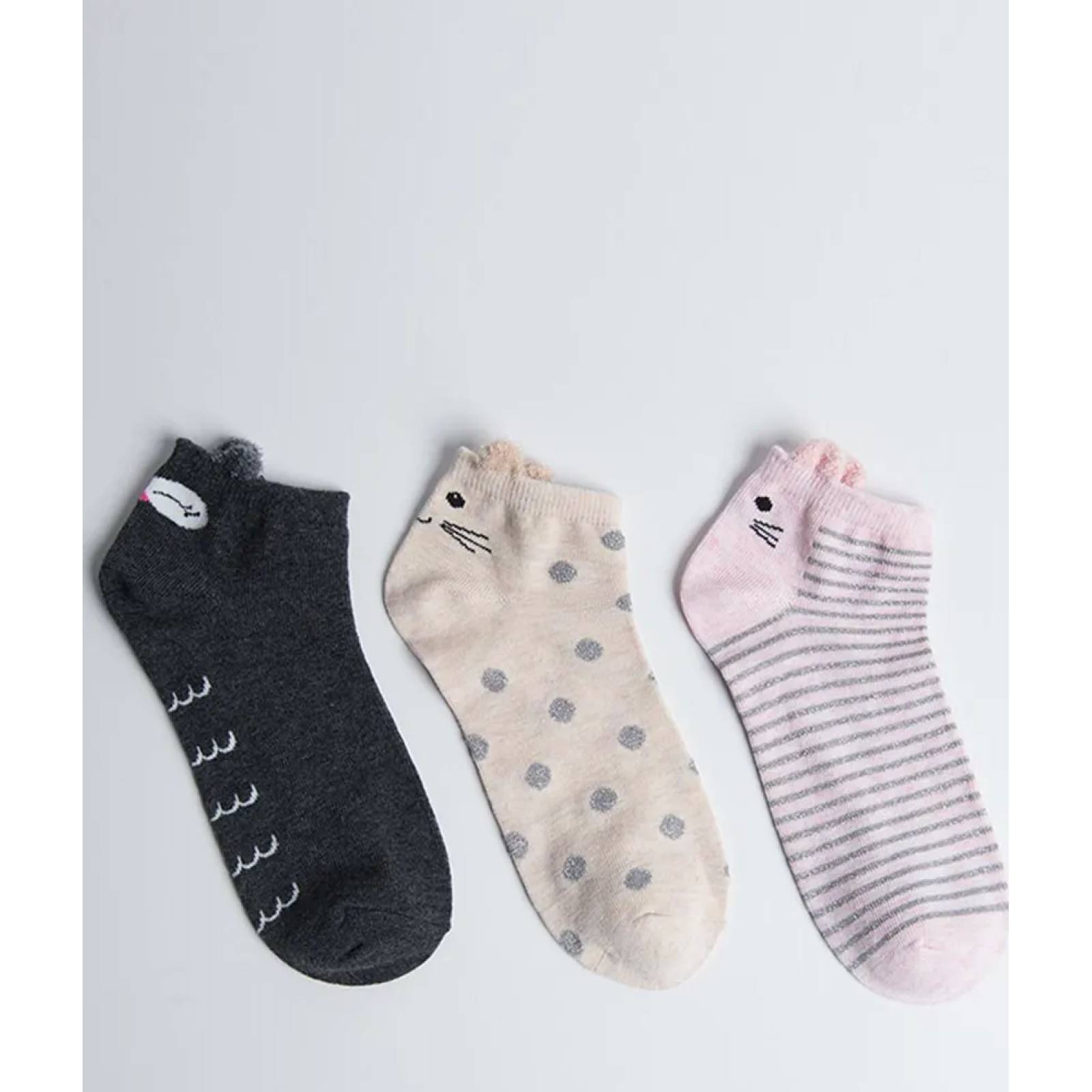 Calcetas interior dama multicolor Holly Land modelo KM10