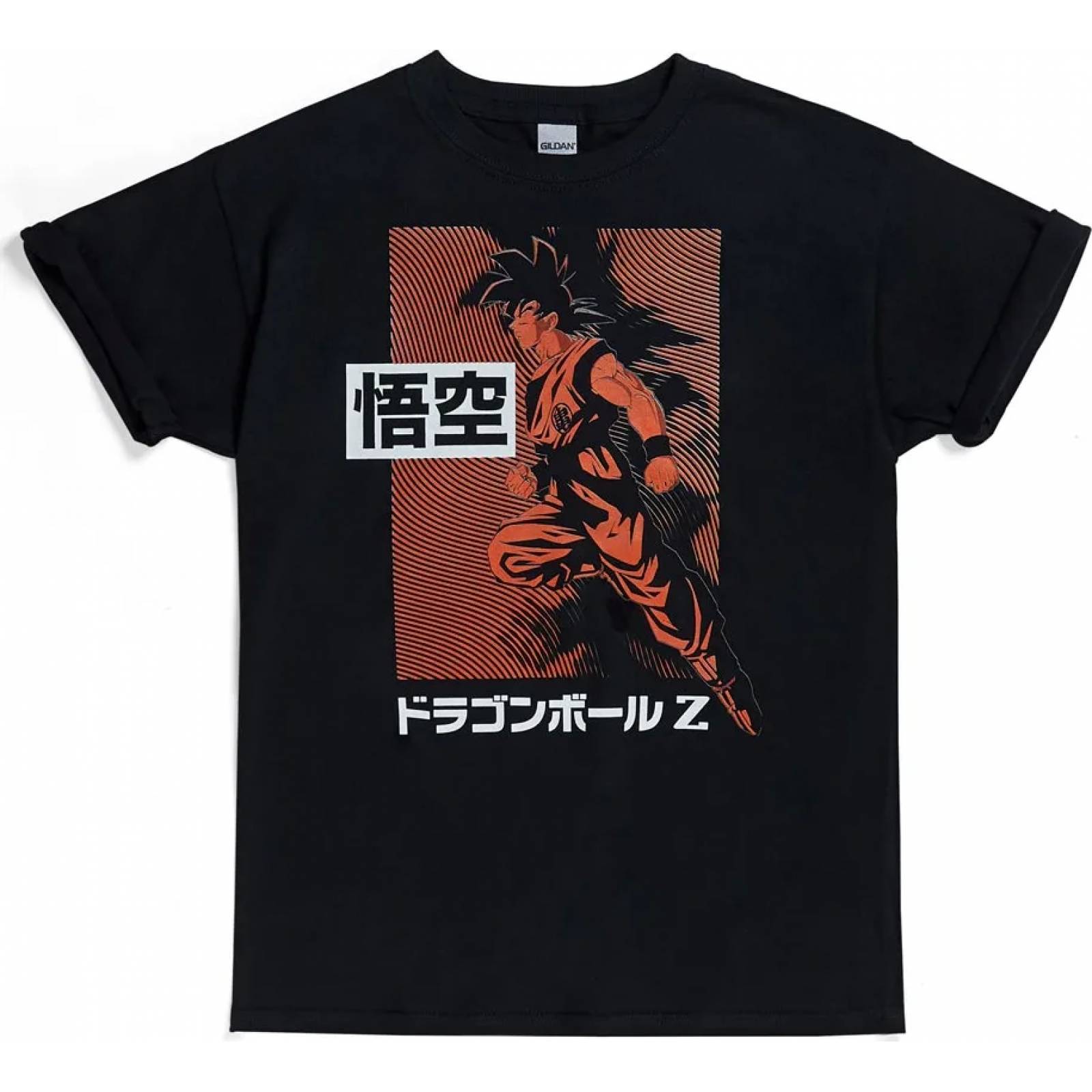 Playera casual niño negro Dragon Ball Z modelo OSON