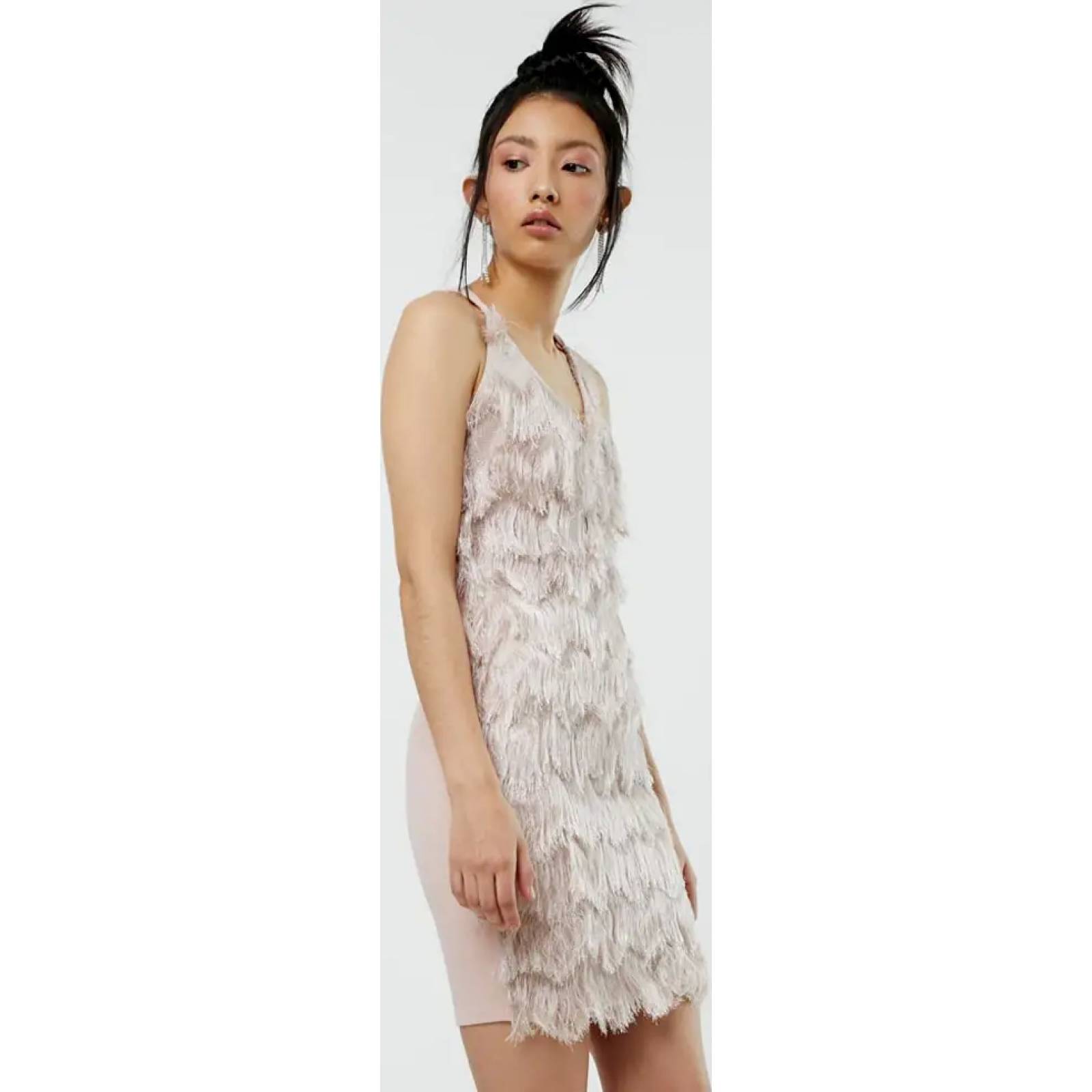 Vestido de vestir (formal) dama palo de rosa Gloria Trevi modelo 603