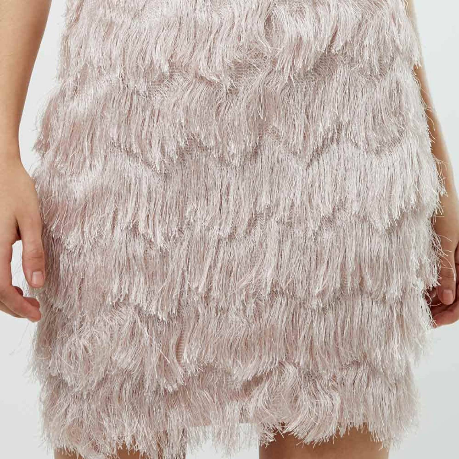 Vestido de vestir (formal) dama palo de rosa Gloria Trevi modelo 603