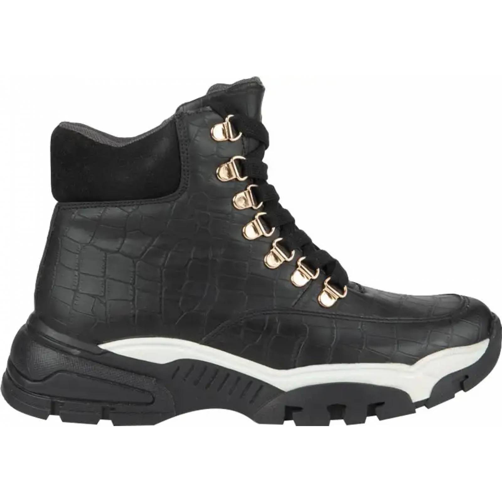 Bota tenis casual urbano dama negro Belinda Peregrin modelo 5692