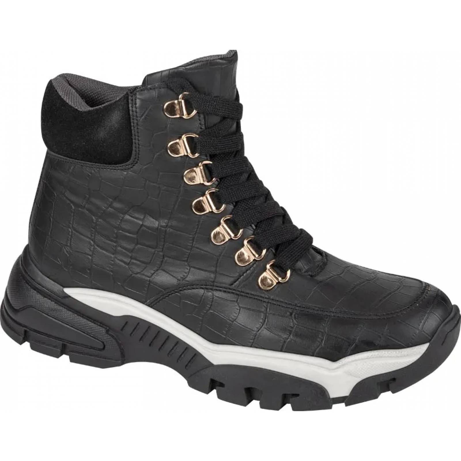 Bota tenis casual urbano dama negro Belinda Peregrin modelo 5692