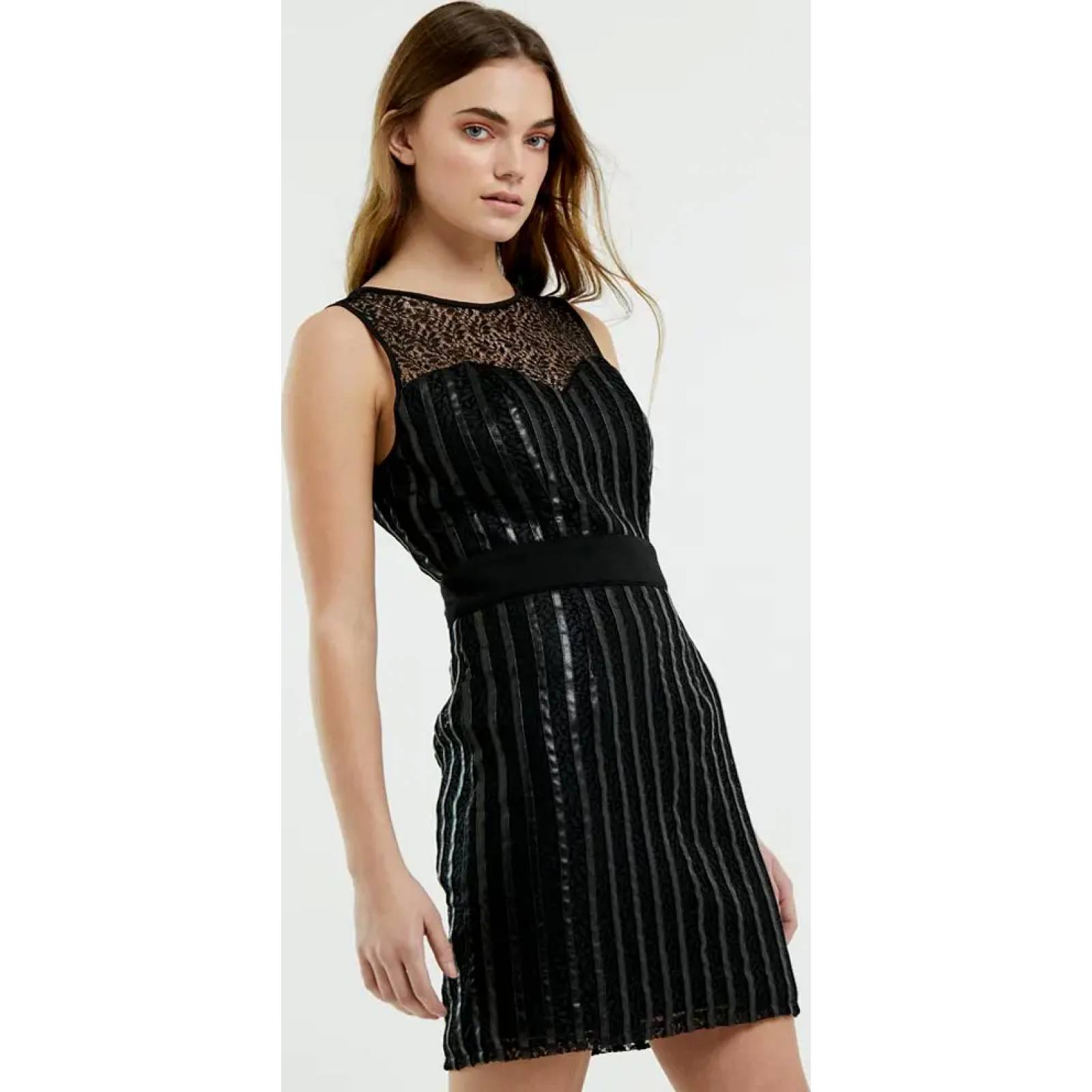 Vestido de vestir (formal) dama negro Gloria Trevi modelo G53P