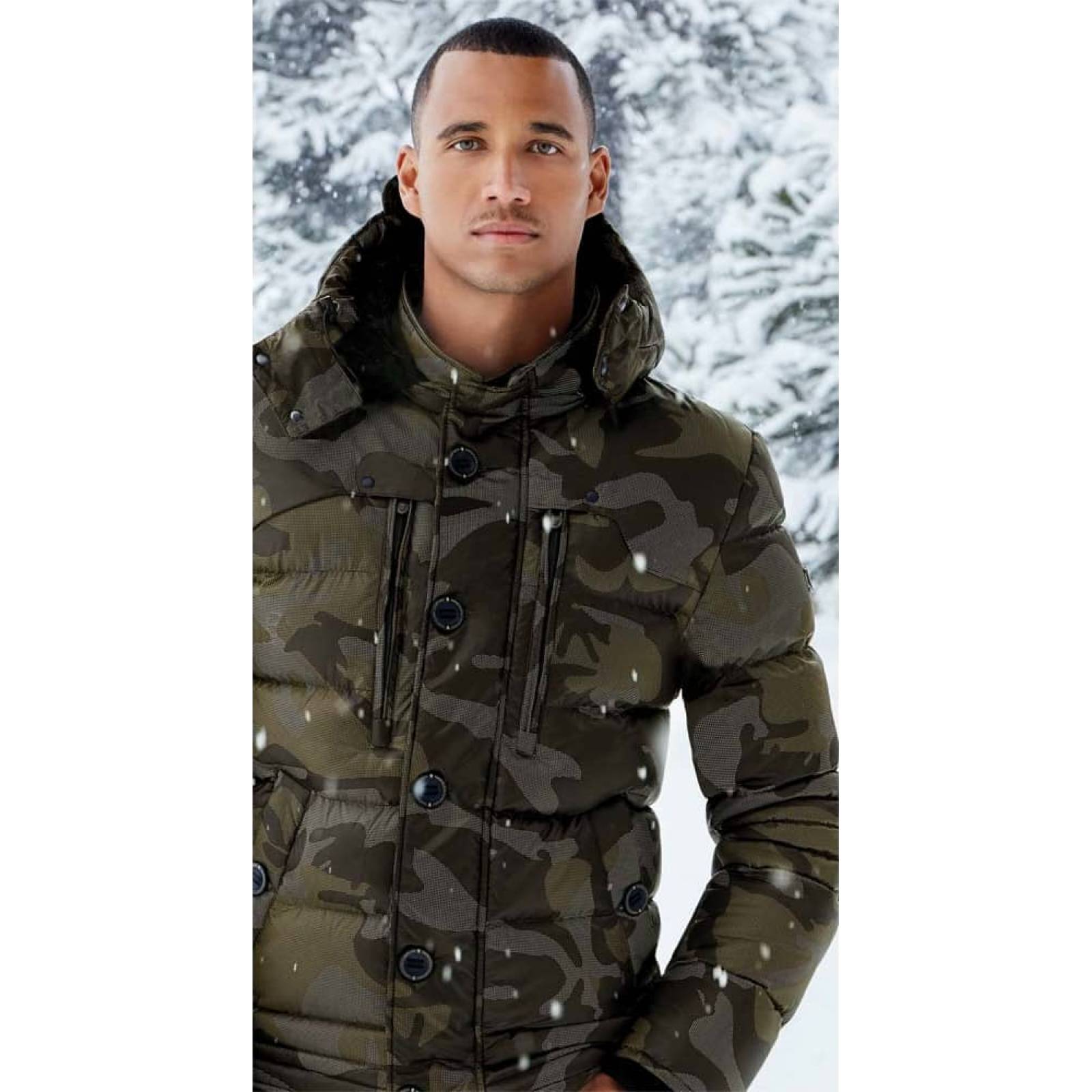 Chamarra abrigadora caballero cafe Hard Soda modelo 4177