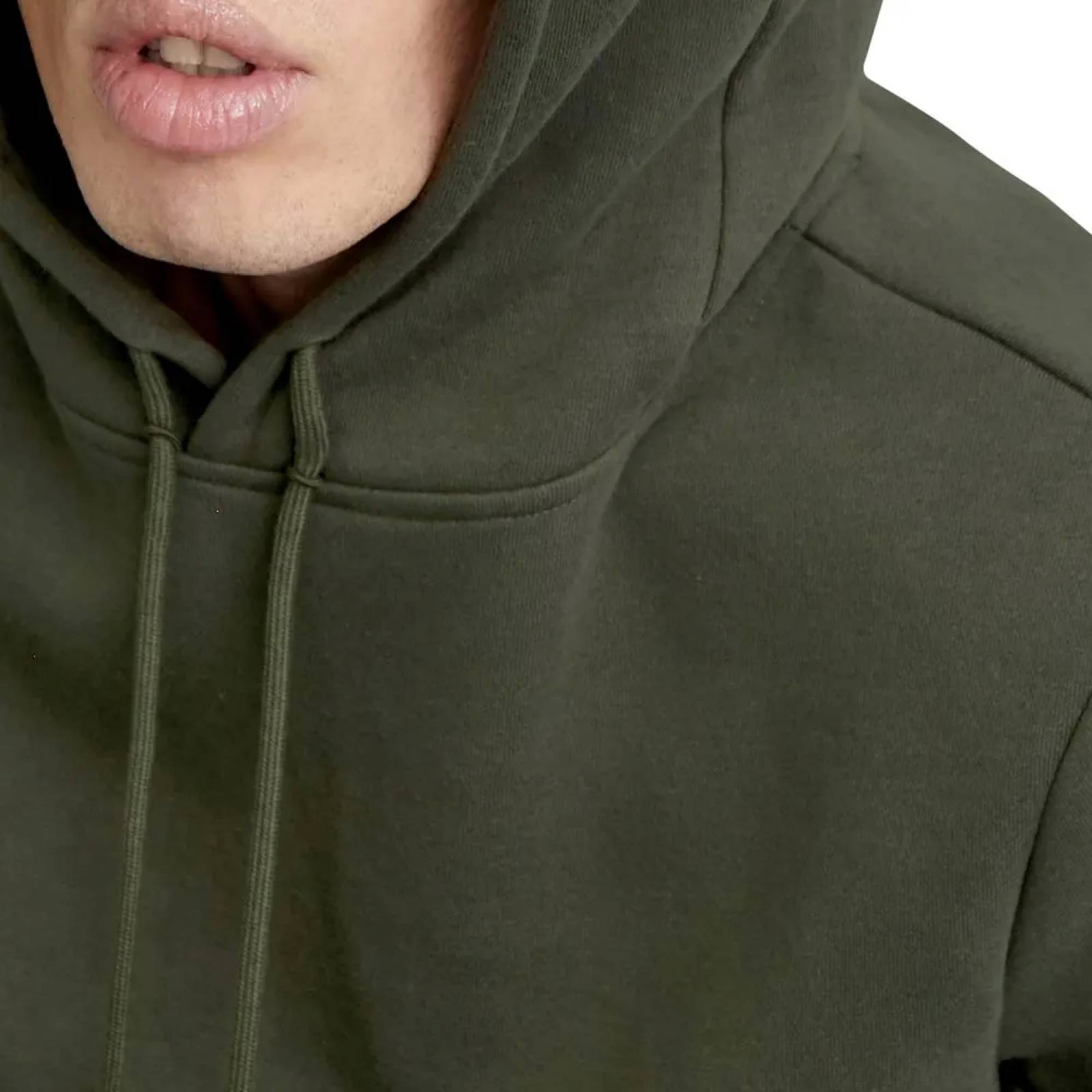 Sudadera abrigadora caballero verde olivo Hard Soda modelo DEN2