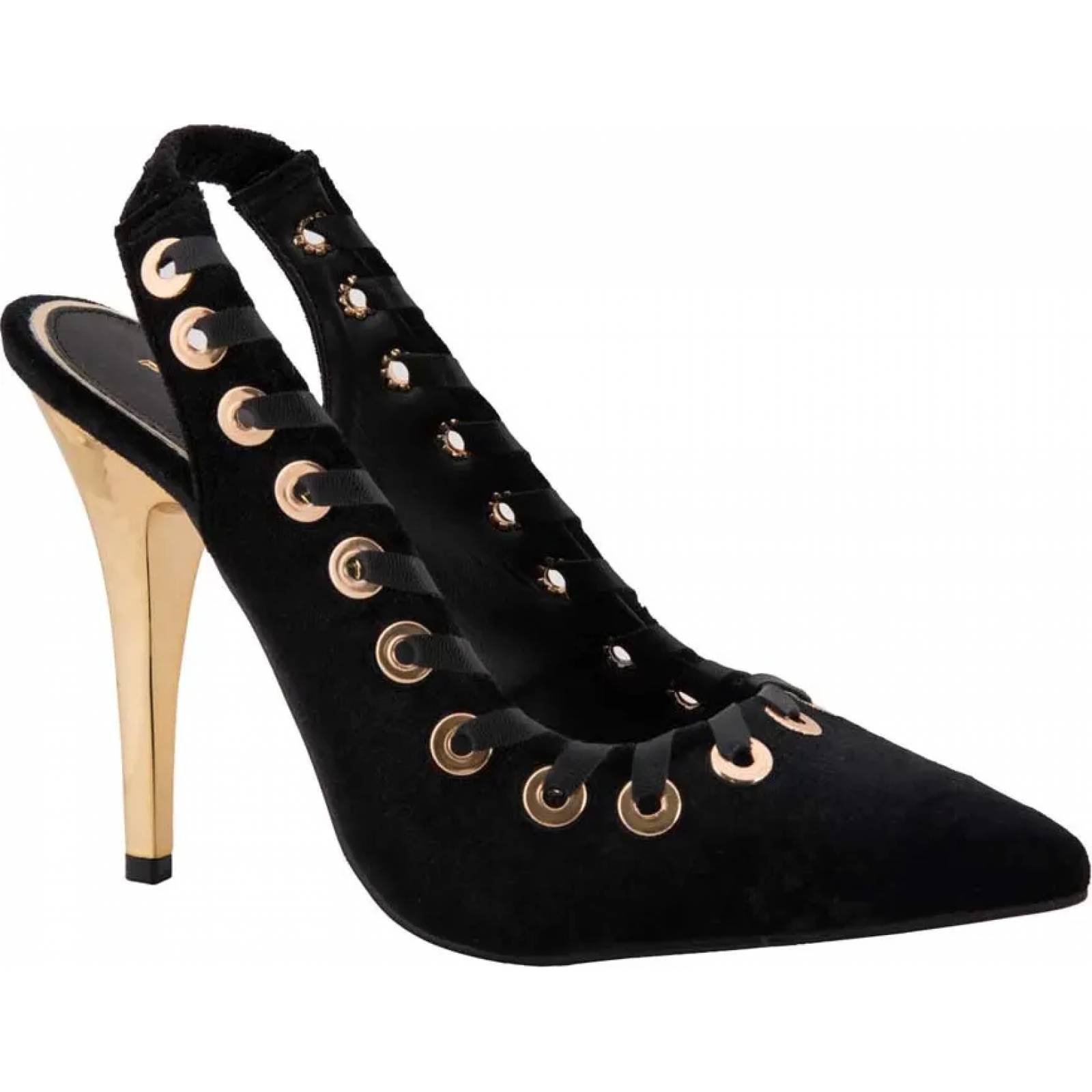 Zapatilla vestir dama negro Paris Hilton modelo P504