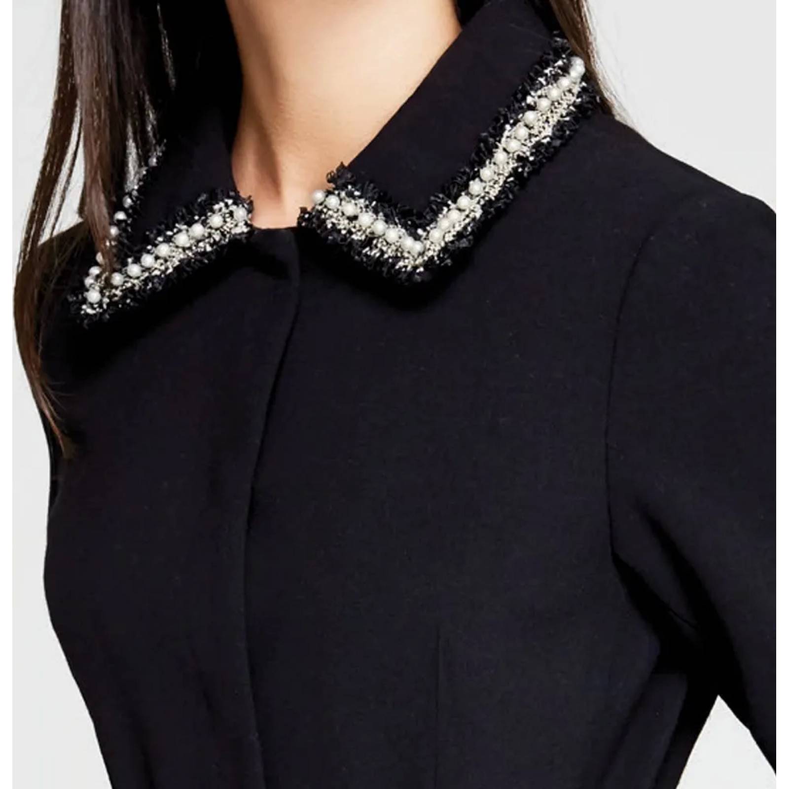 Abrigo abrigadora dama negro Paris Hilton modelo W376