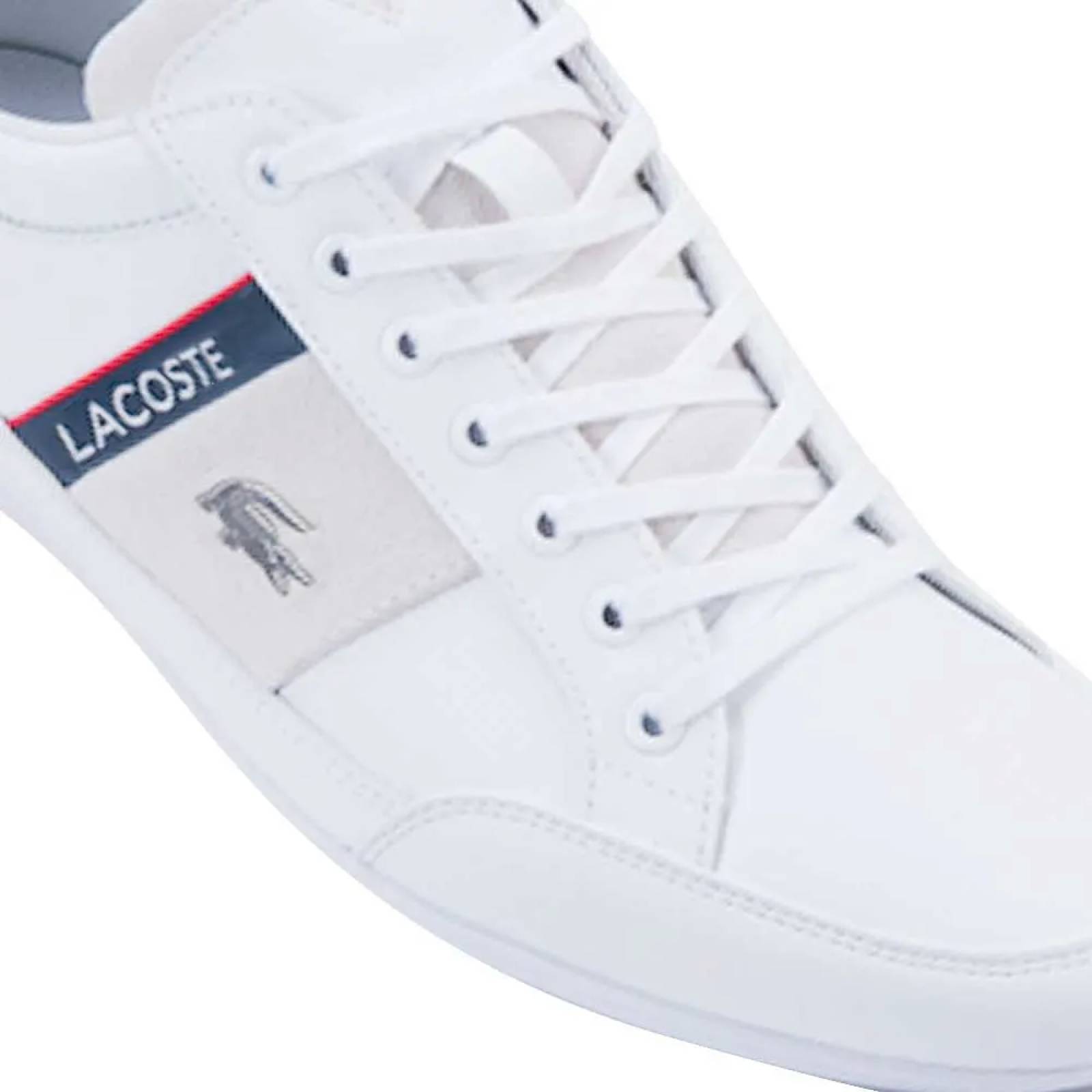 Choclo tenis casual urbano caballero blanco Lacoste modelo 8042