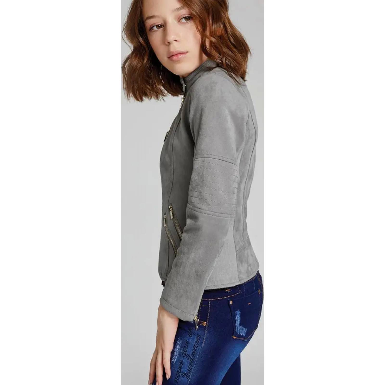 Chamarra abrigadora niña gris Pink By Price Shoes modelo ER1N