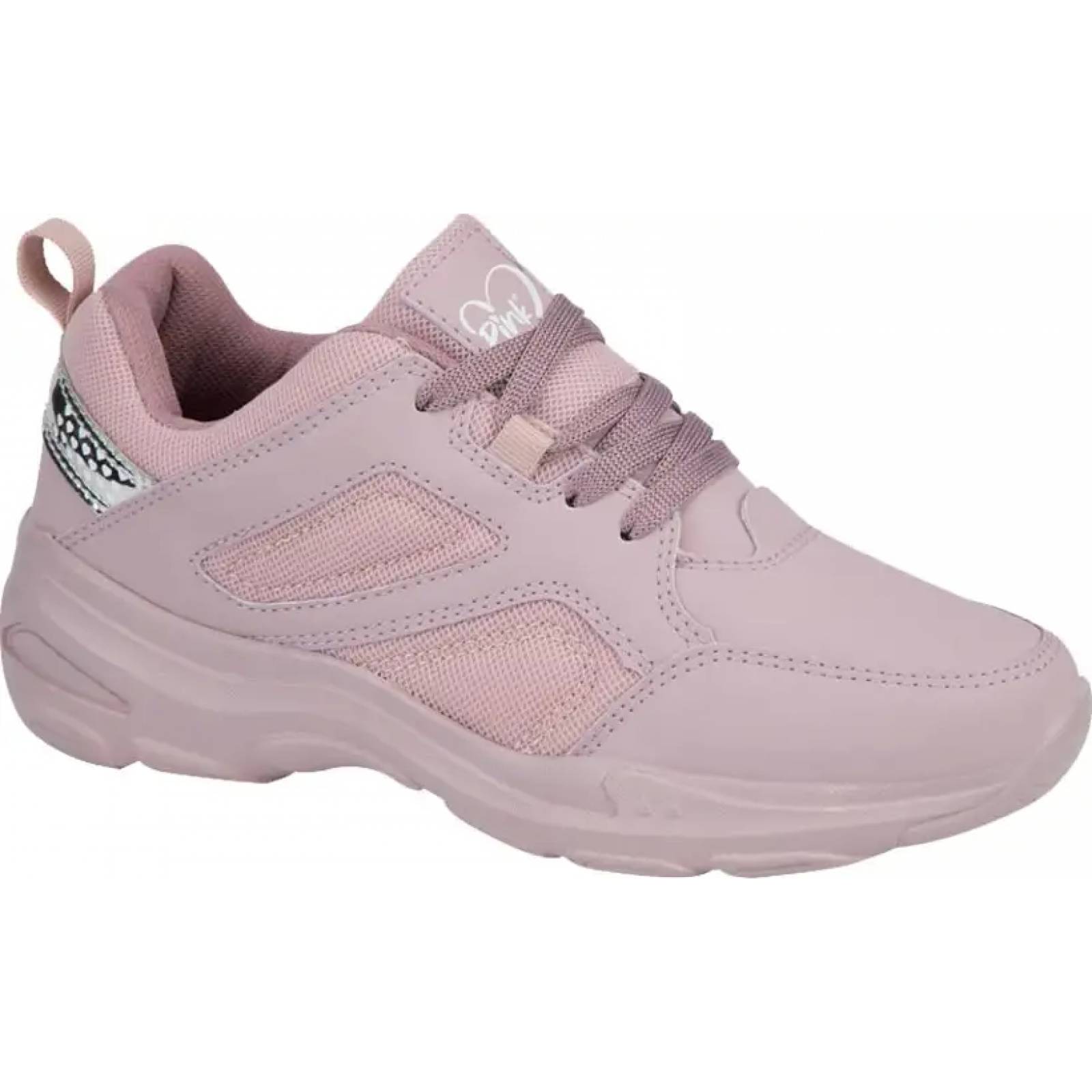 Choclo tenis casual urbano dama lila Pink By Price Shoes modelo 7962