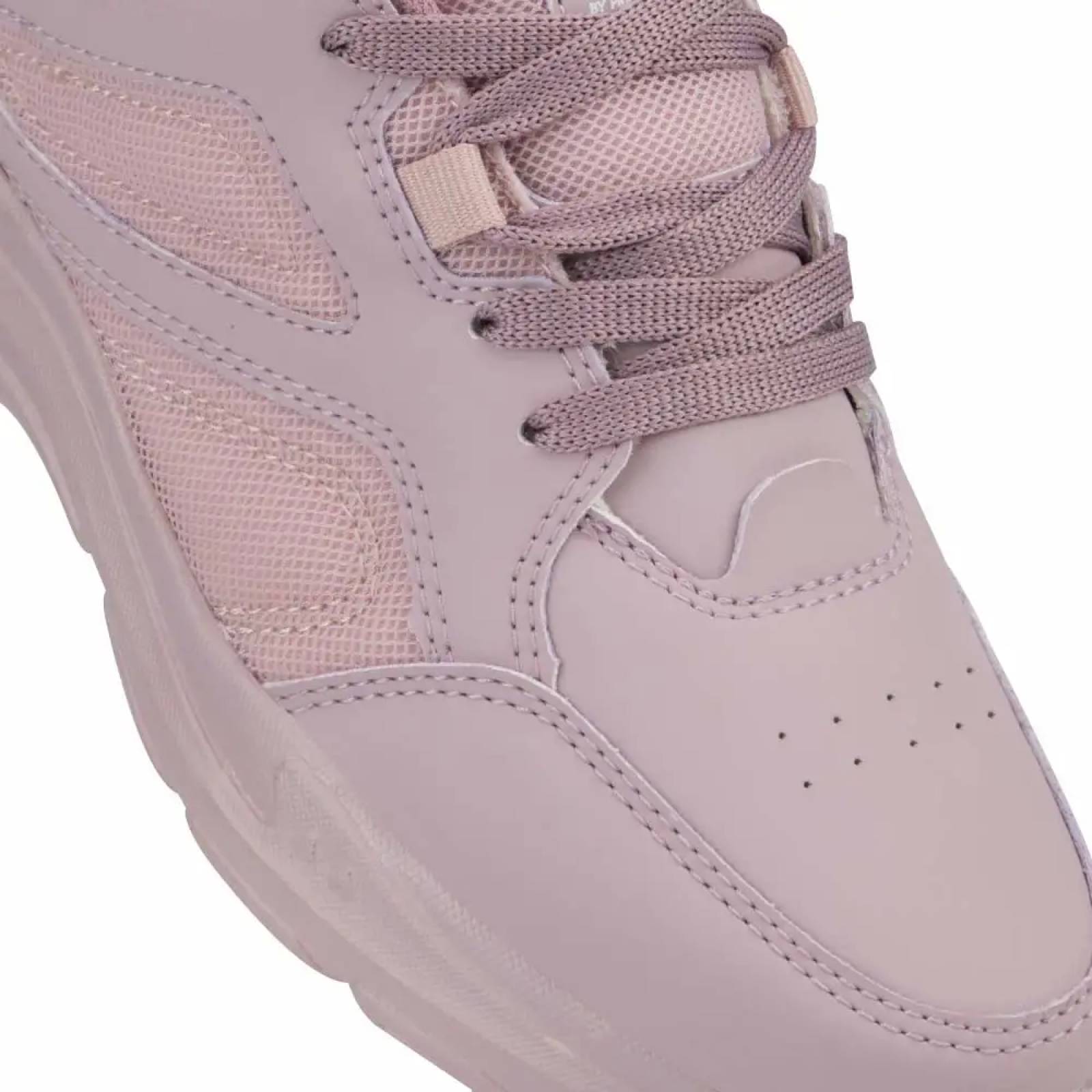 Choclo tenis casual urbano dama lila Pink By Price Shoes modelo 7962