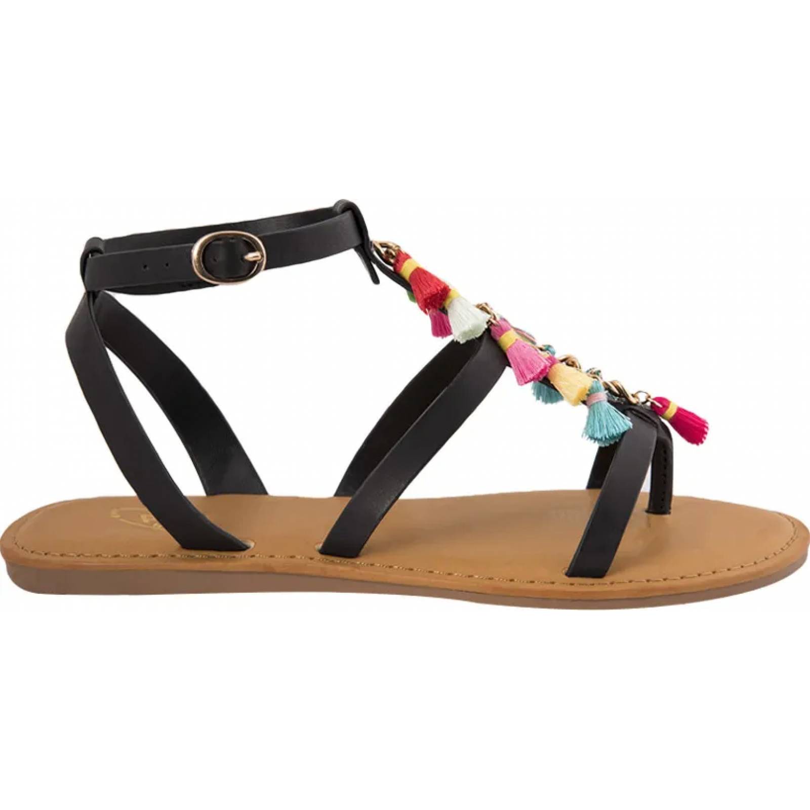 Sandalia casual dama negro Pink By Price Shoes modelo E46S