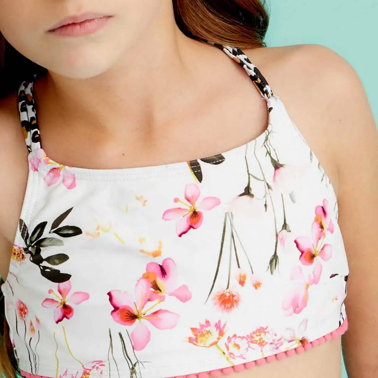 Traje de baño de playa niña blanco Pink By Price Shoes modelo 6717