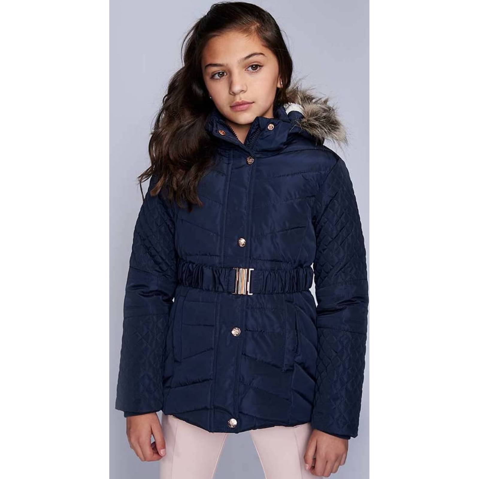 Chamarra abrigadora niña azul marino Pink By Price Shoes modelo DRE4