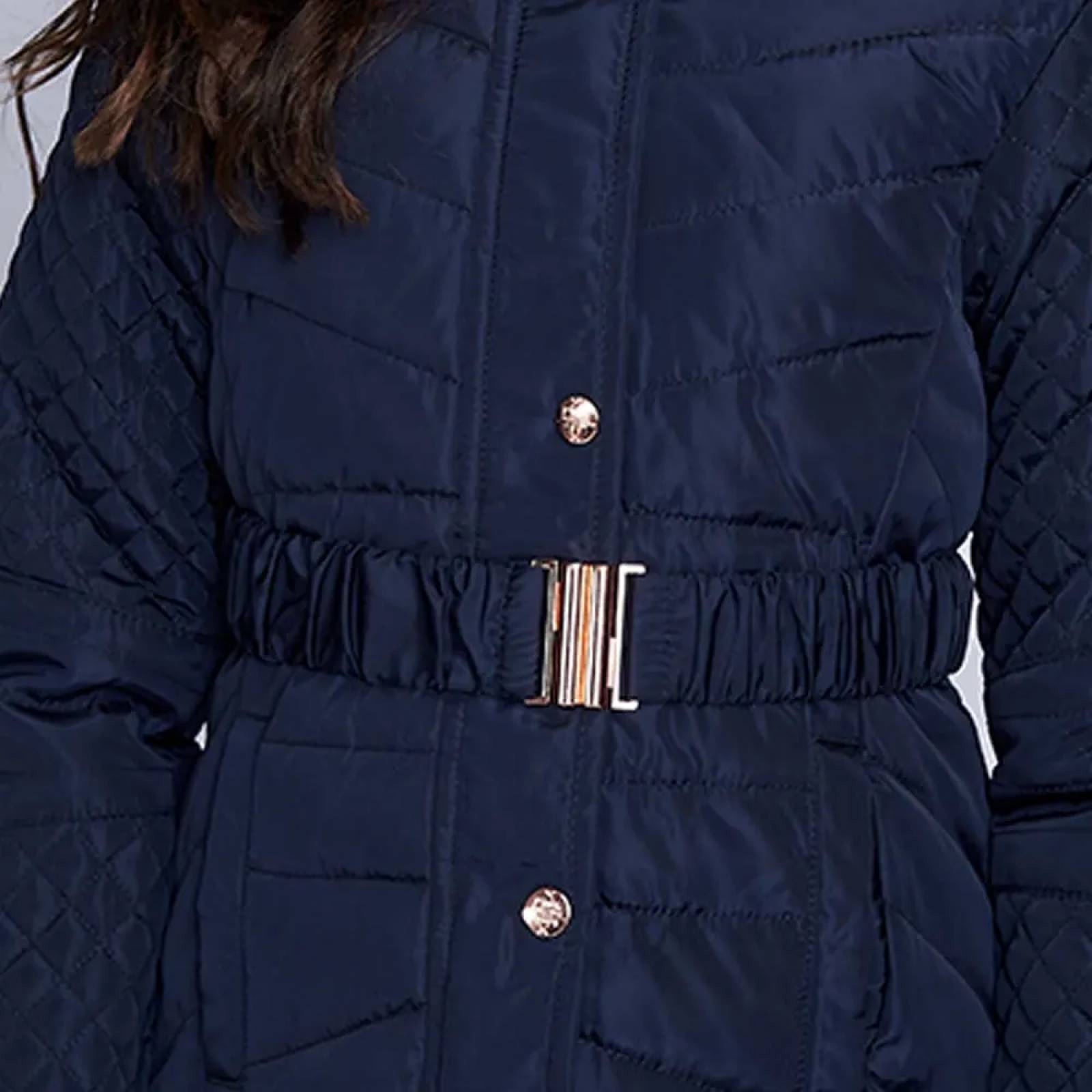 Chamarra abrigadora niña azul marino Pink By Price Shoes modelo DRE4