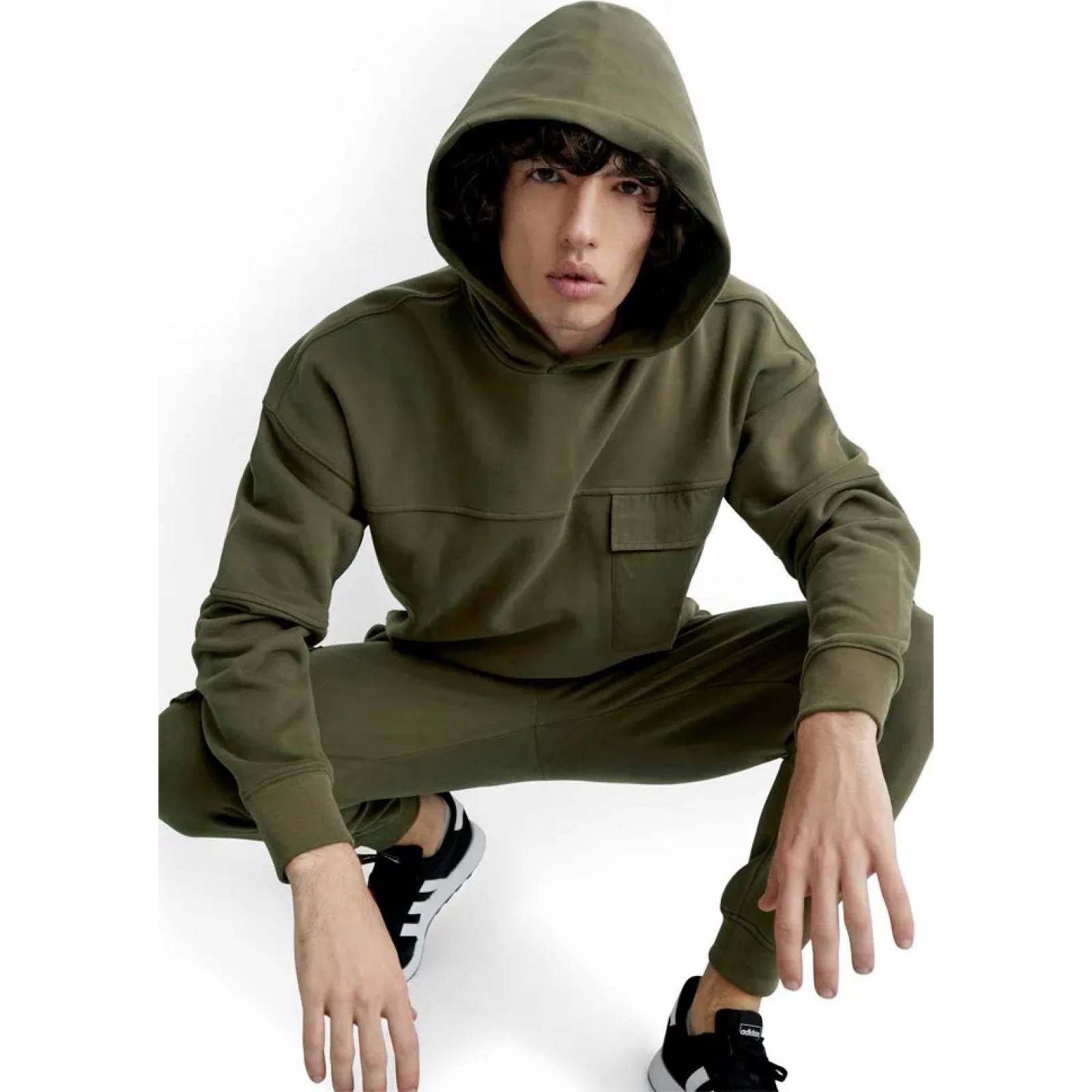 Pants casual caballero verde olivo Next & Co modelo 178B