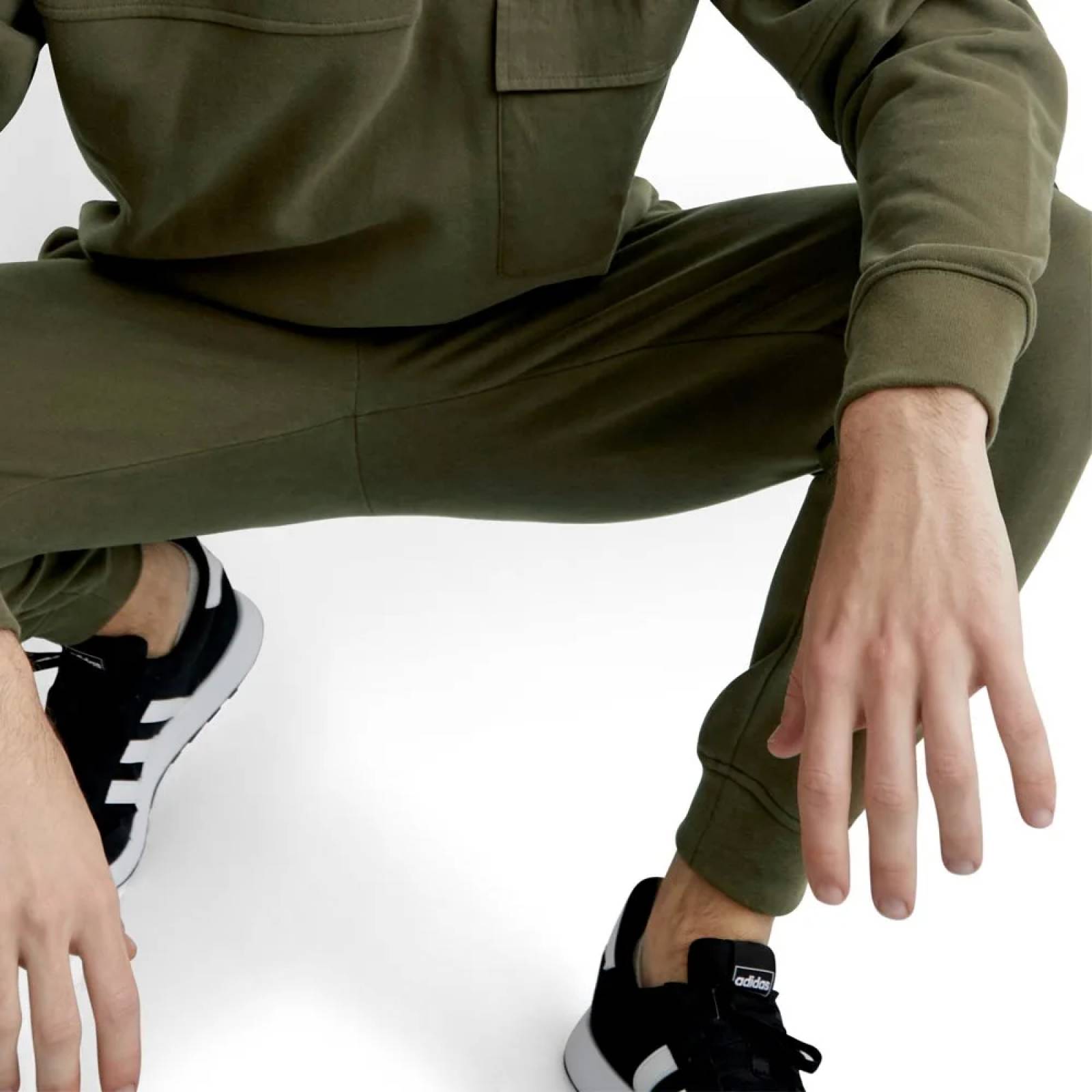 Pants casual caballero verde olivo Next & Co modelo 178B