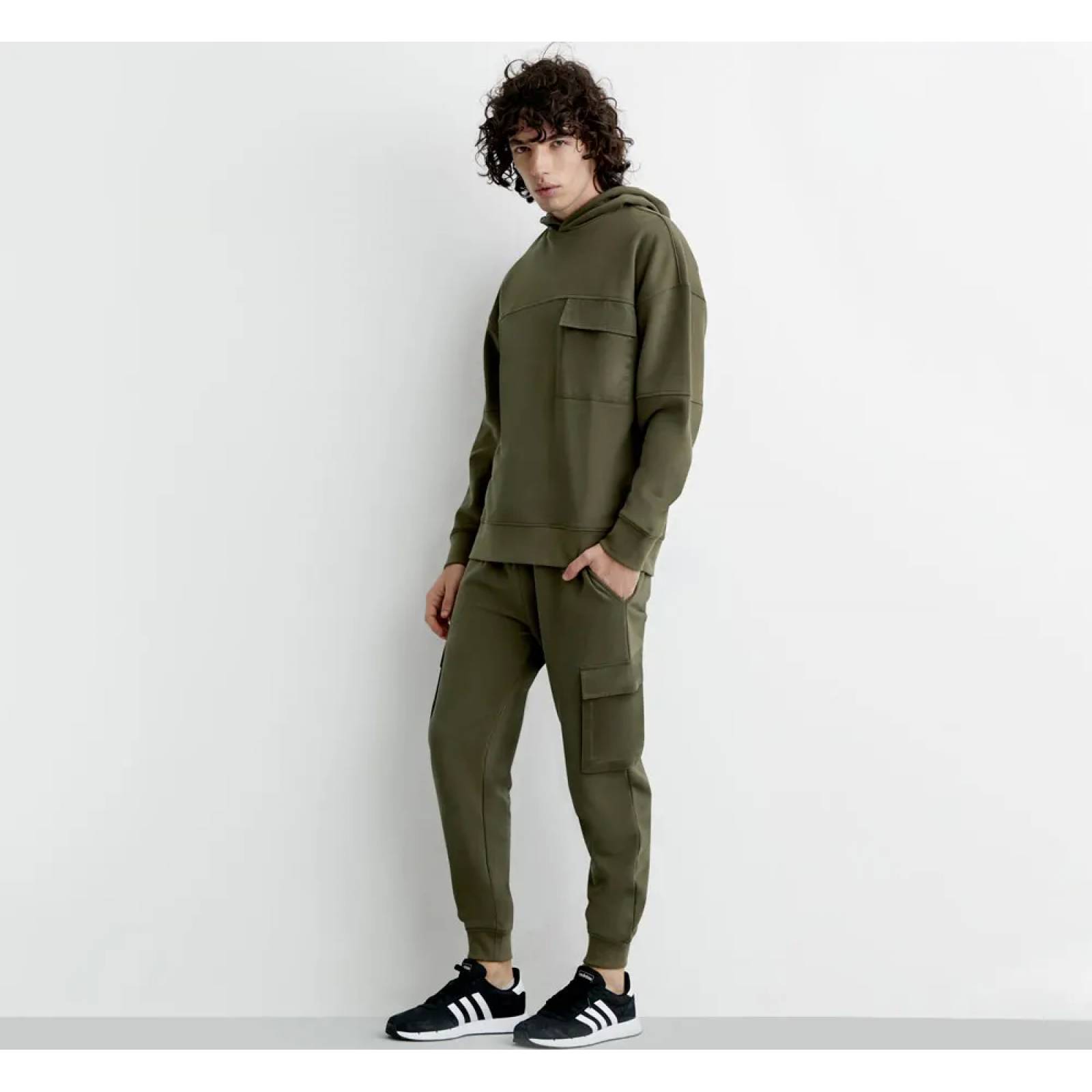 Pants casual caballero verde olivo Next & Co modelo 178B