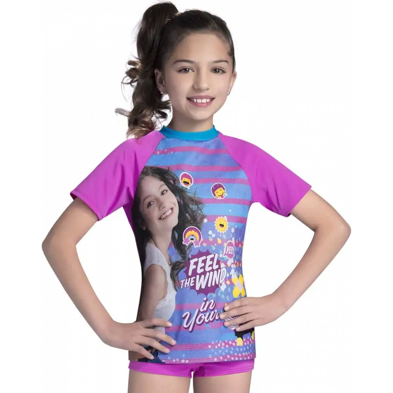 Traje de baño de playa niña fiusha Soy Luna modelo 13PS