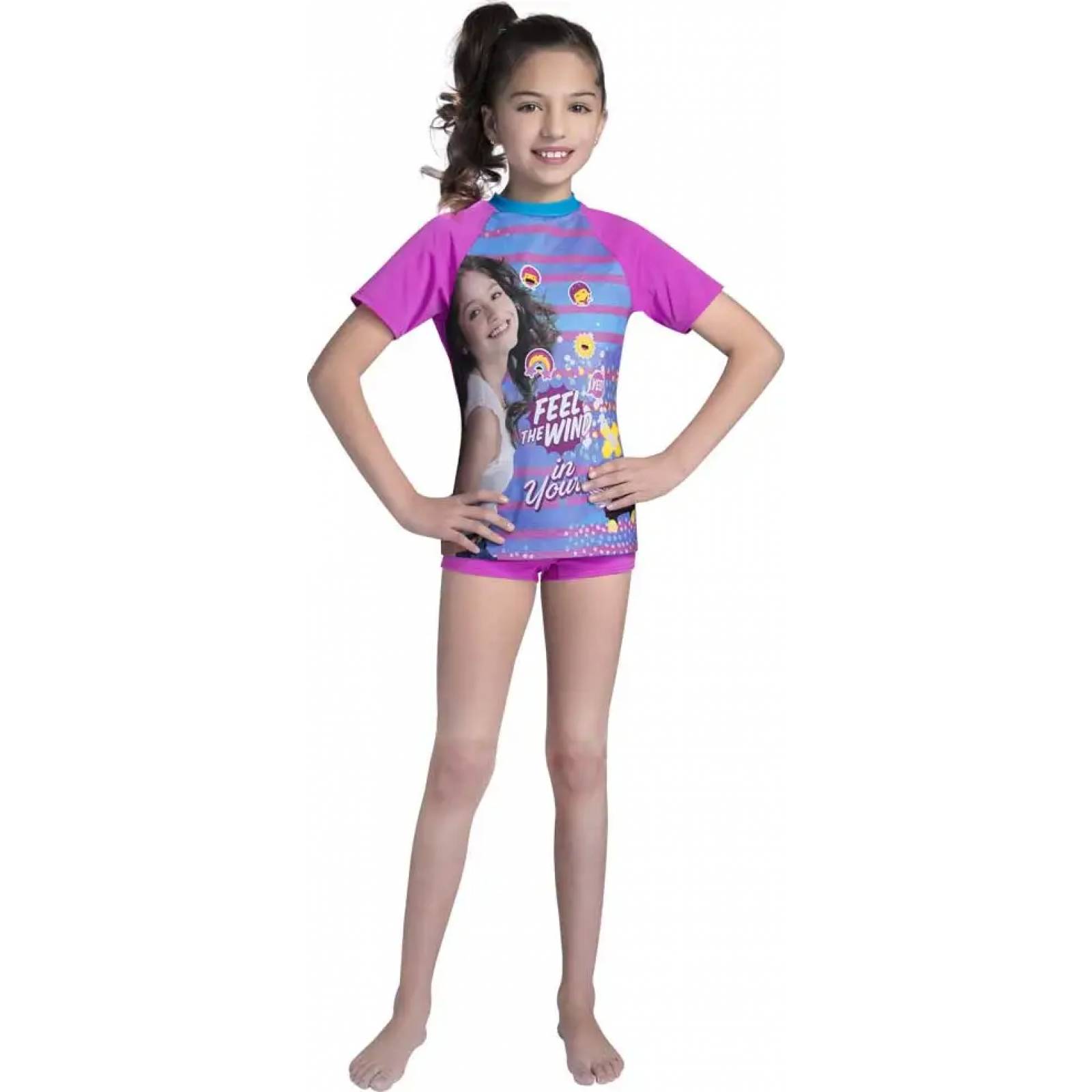 Traje de baño de playa niña fiusha Soy Luna modelo 13PS