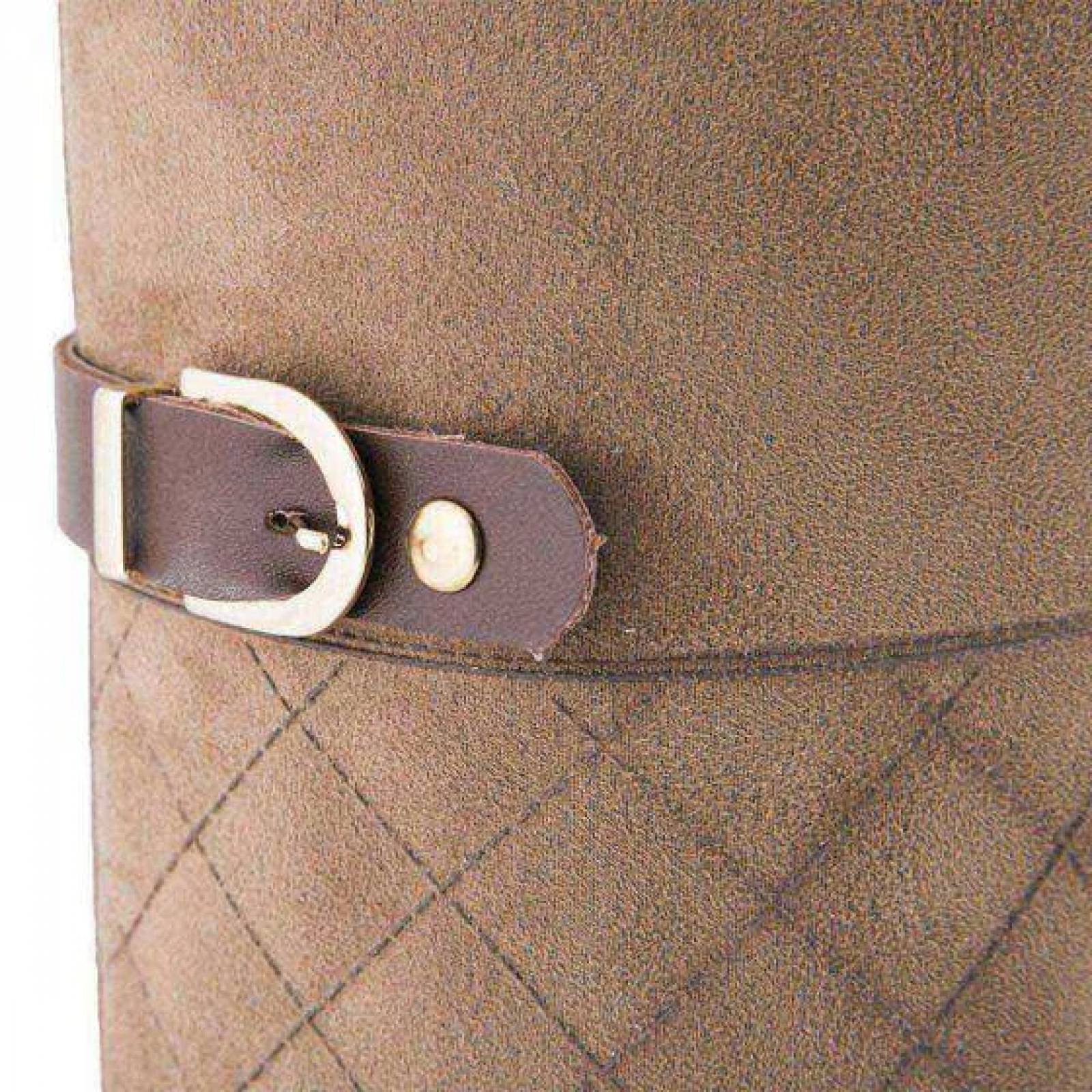 Botas largas de lluvia para dama cafés  9215