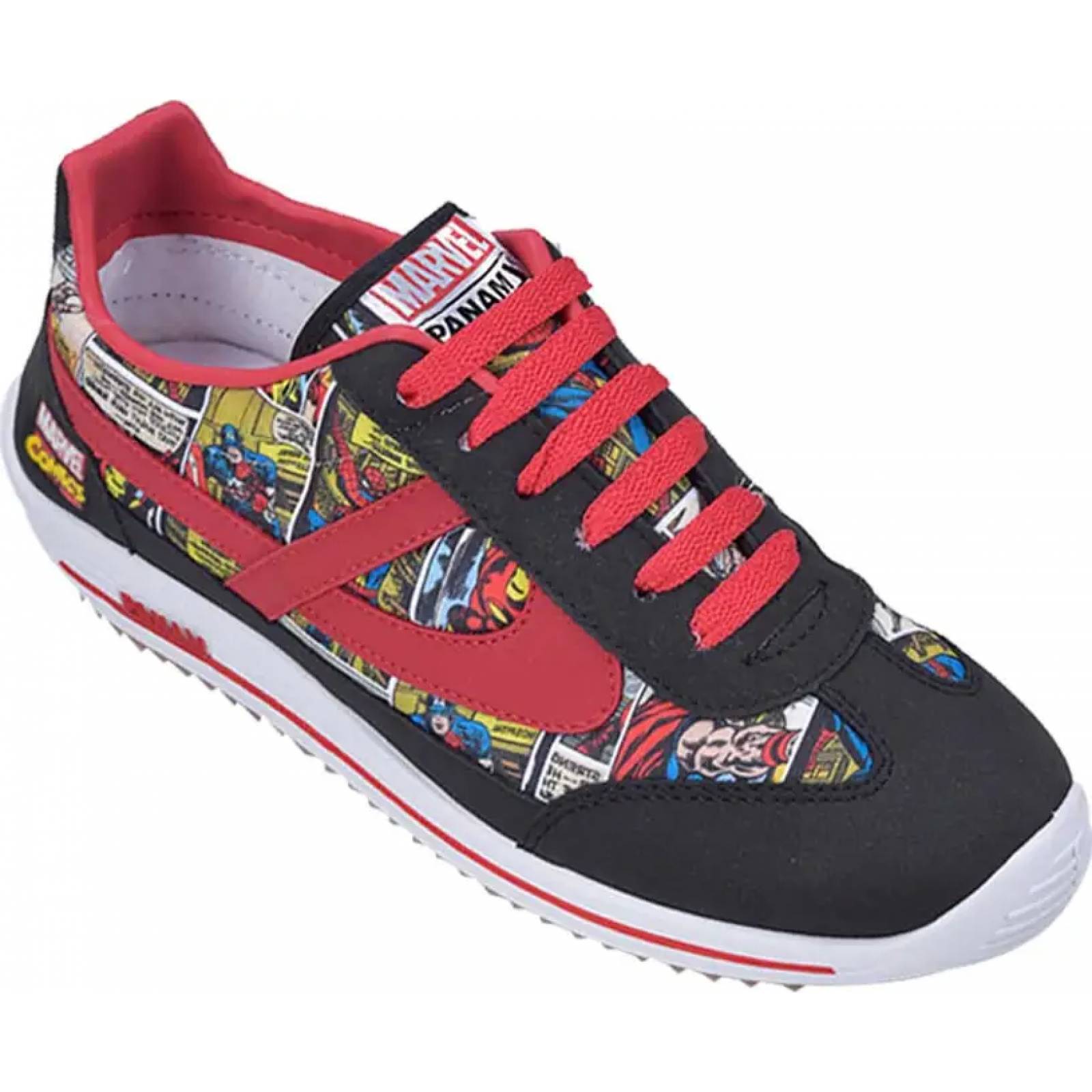 Choclo tenis casual urbano juniors negro Panam modelo 0001