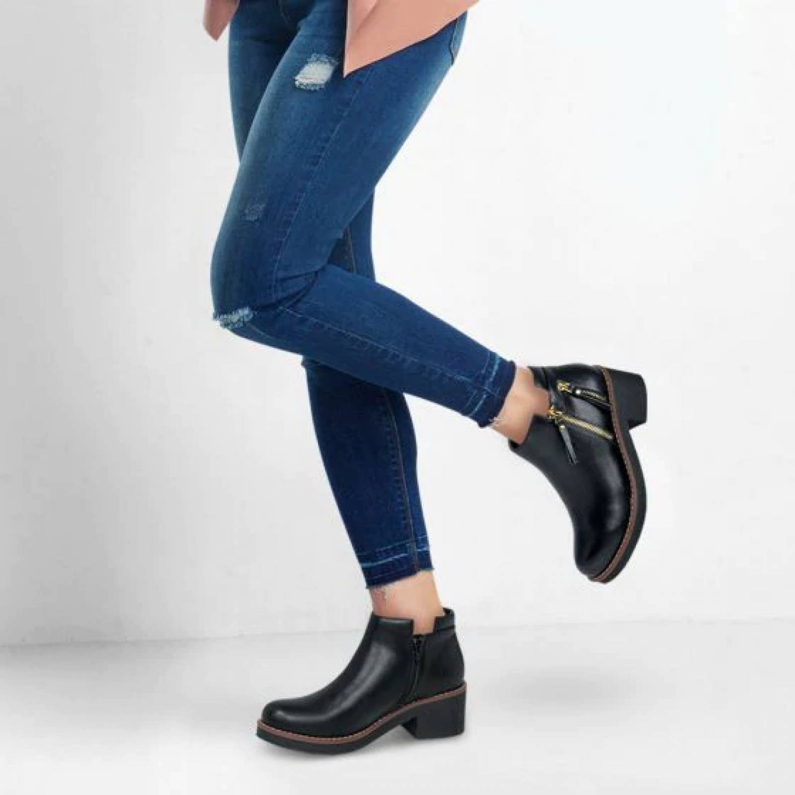 Botas Casuales Negras Mujer Tierra Bendita  8201