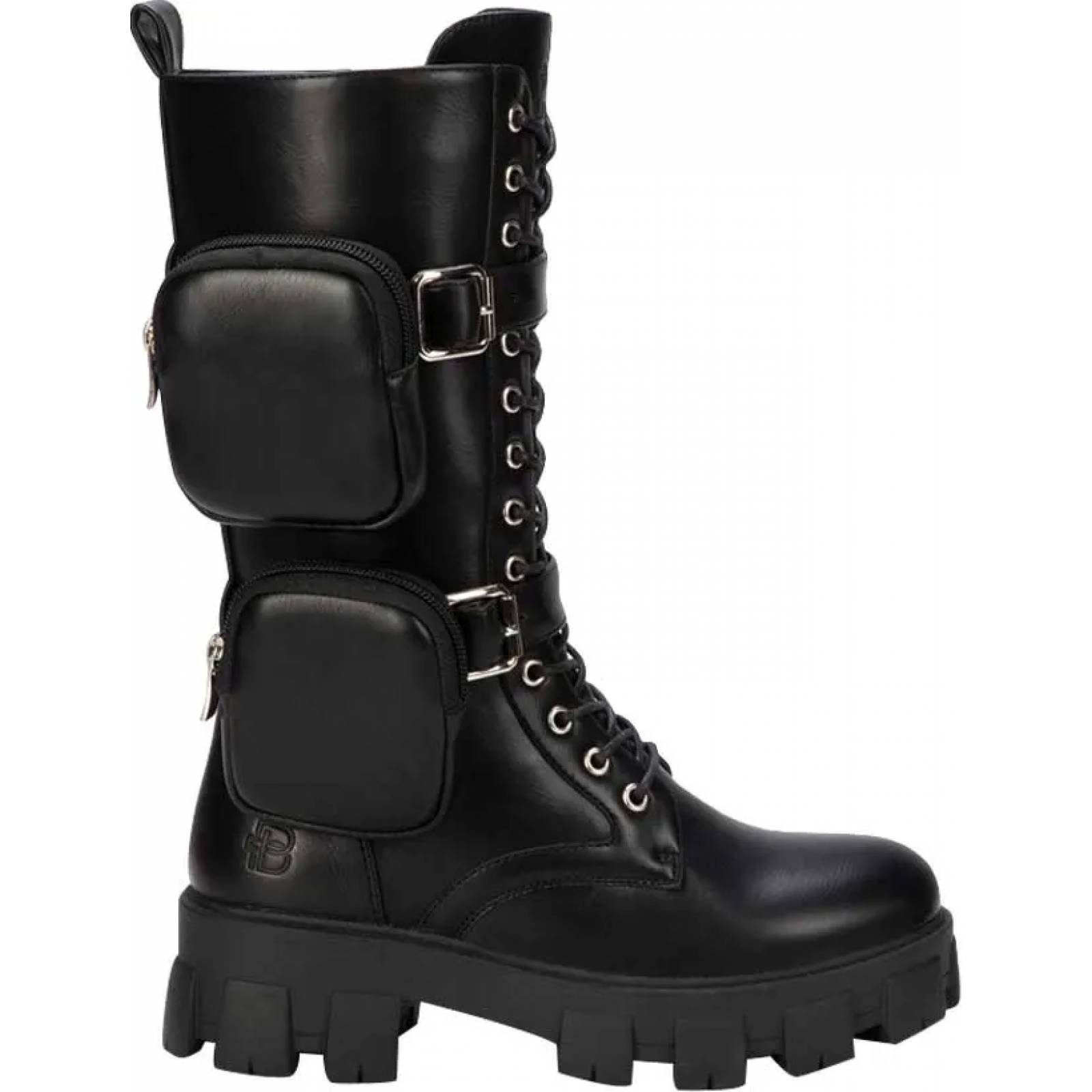 Bota militar dama negro Belinda Peregrin modelo 1035