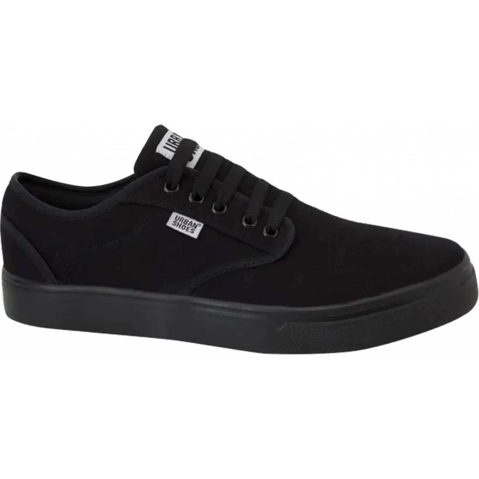 Choclo tenis casual urbano caballero negro Urban Shoes modelo 180