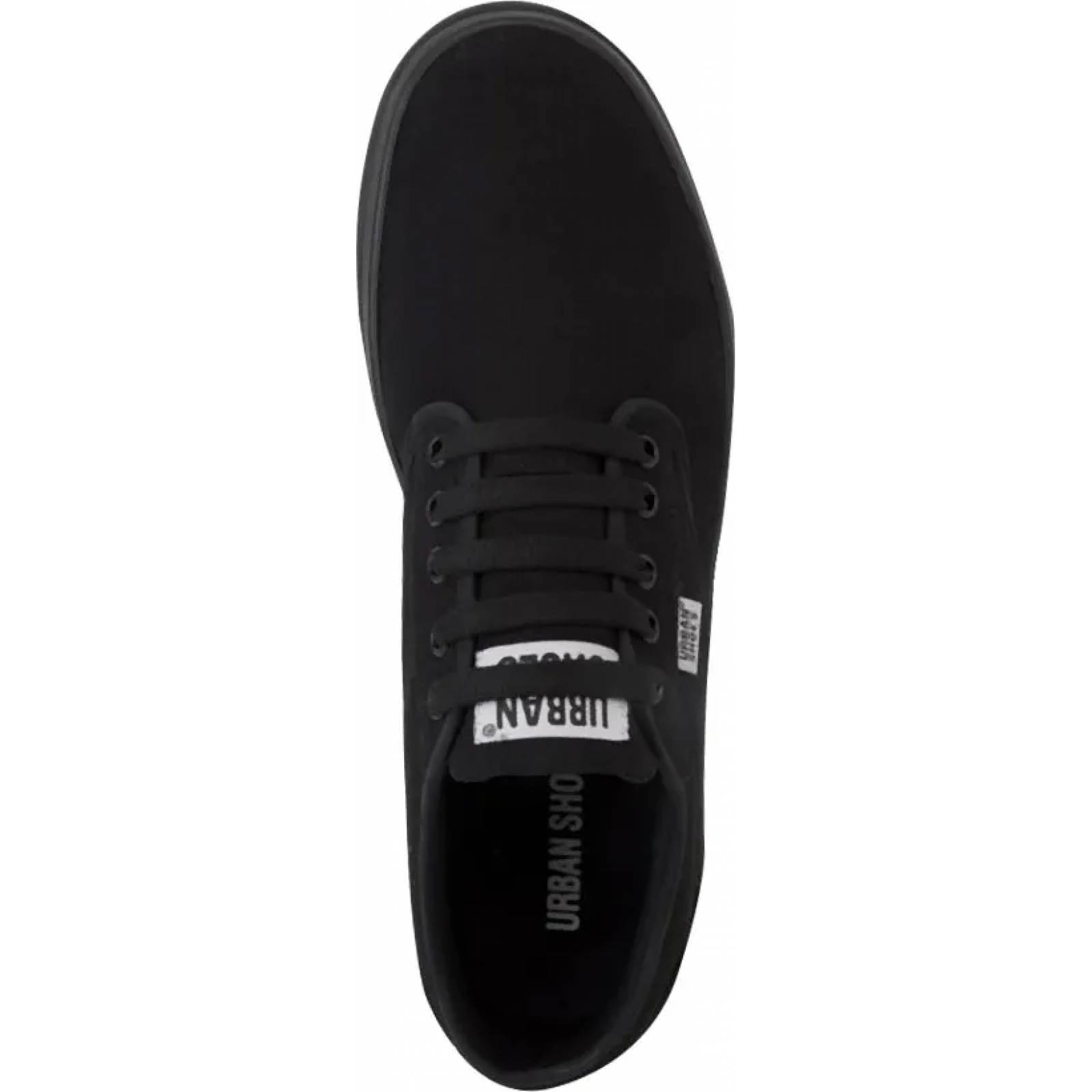 Choclo tenis casual urbano caballero negro Urban Shoes modelo 180