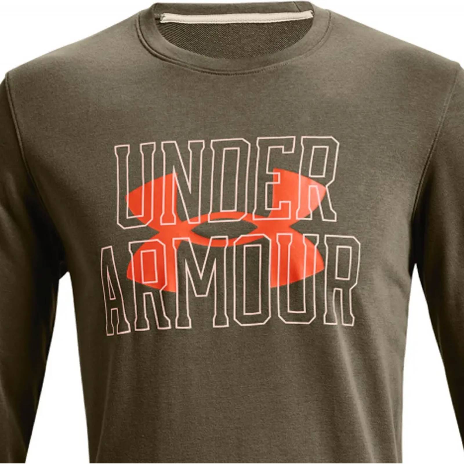 Sudadera deportiva caballero verde camuflaje Under Armour Mexico modelo 1361