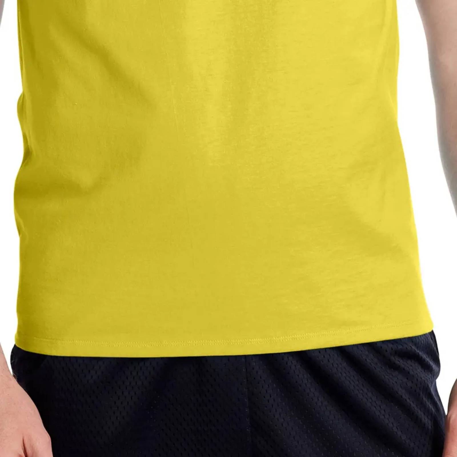 Playera casual caballero amarillo Champion modelo AYDE