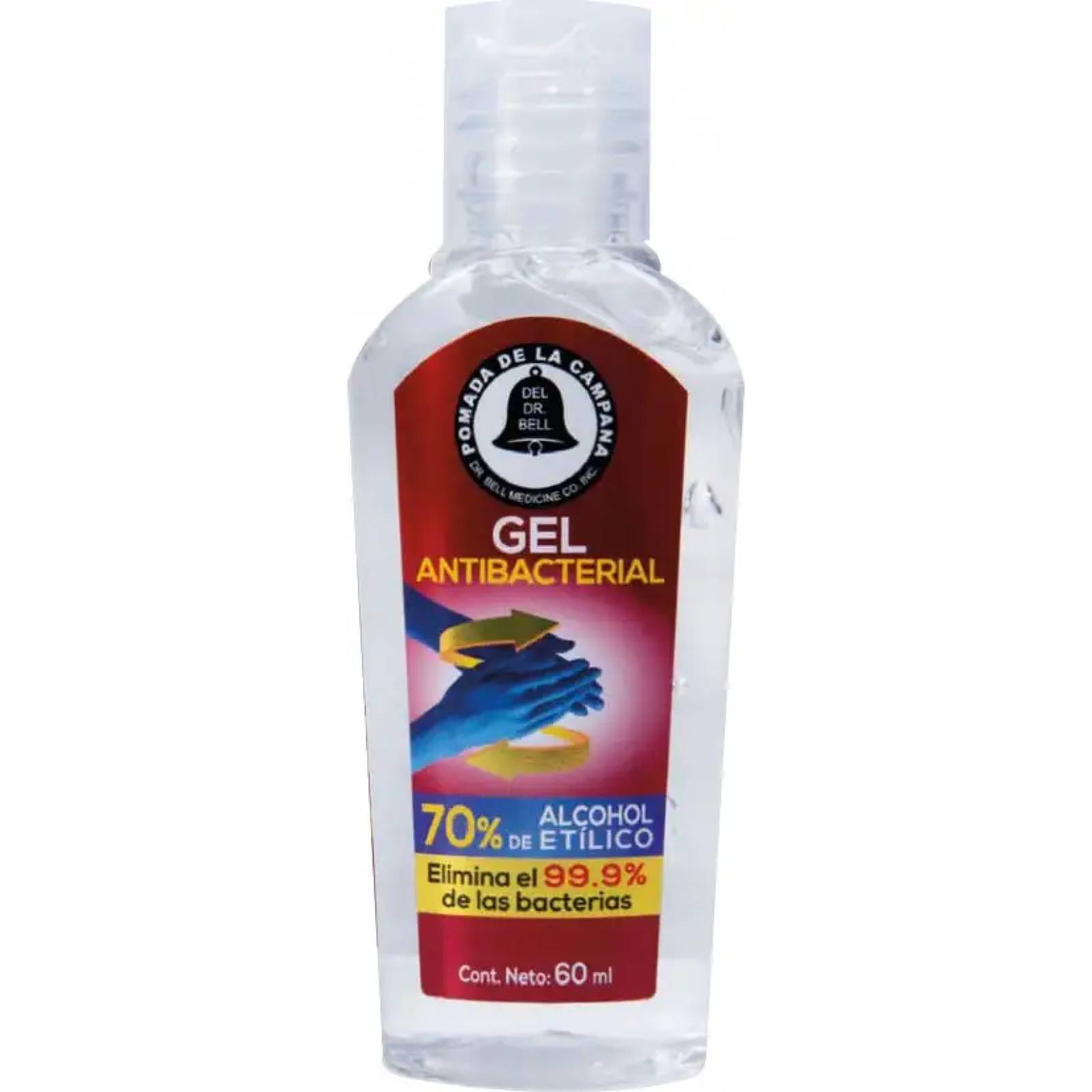 Gel antibacterial higiene personal cuidado del cuerpo multicolor Campana modelo POCG