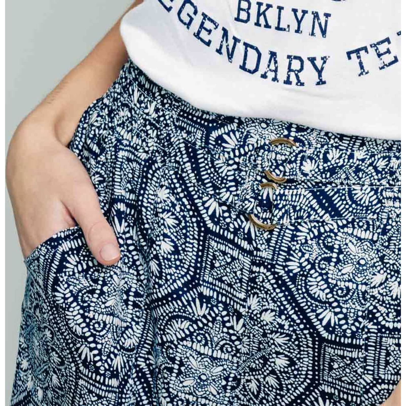 Bermuda/short casual dama azul Holly Land modelo 3490