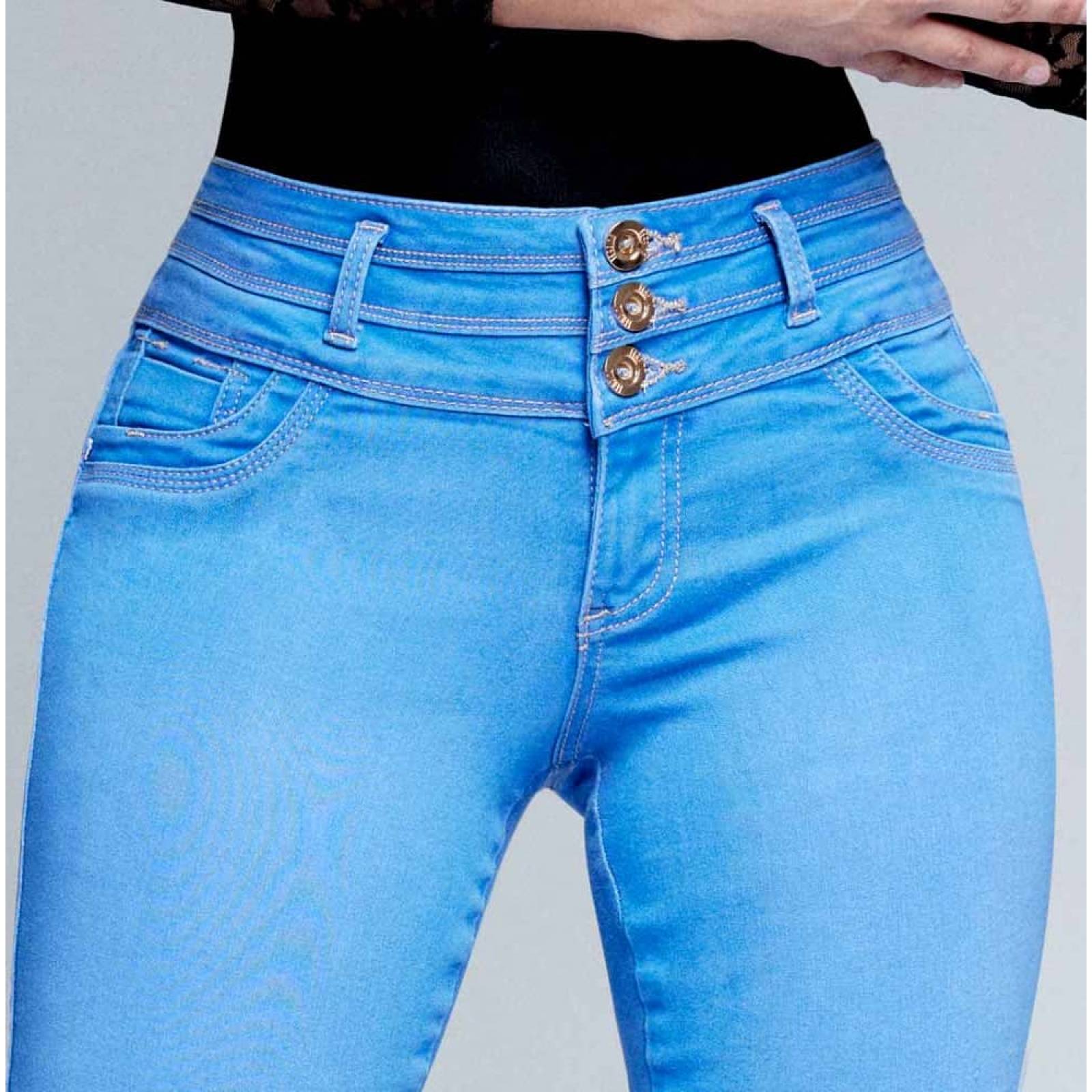 Jeans casual dama azul Fergino modelo 2202