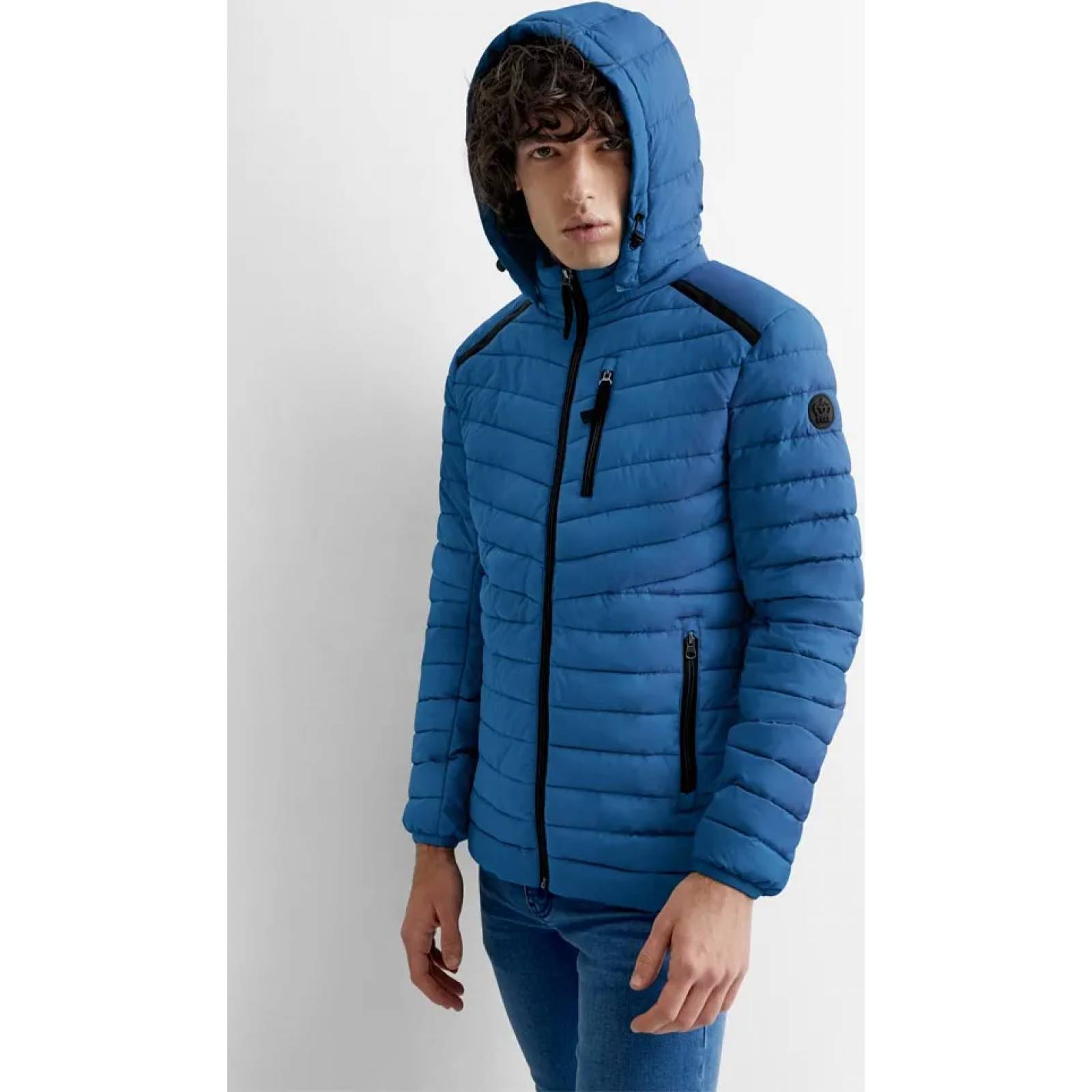 Chamarra abrigadora caballero azul D.e.e.p Selection modelo 0583