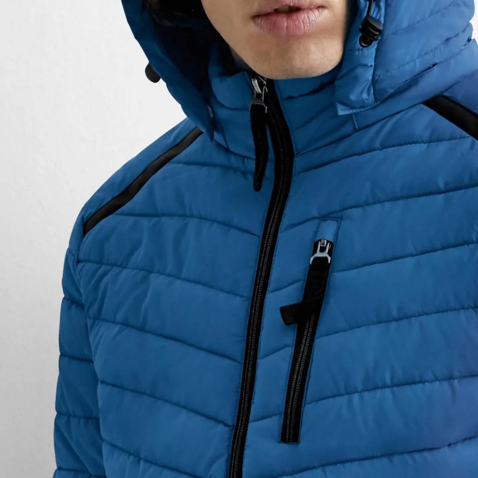 Chamarra abrigadora caballero azul D.e.e.p Selection modelo 0583