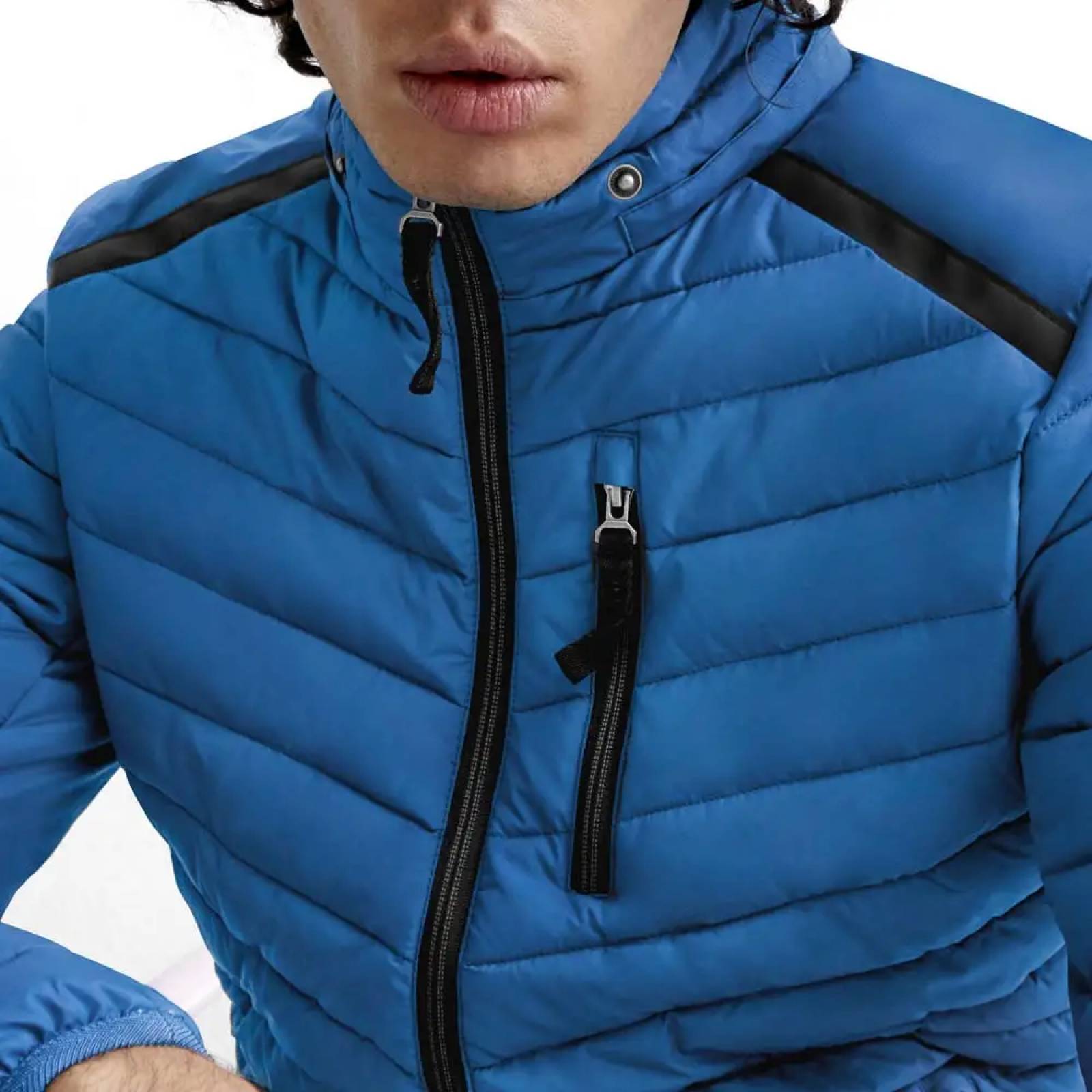 Chamarra abrigadora caballero azul D.e.e.p Selection modelo 0583