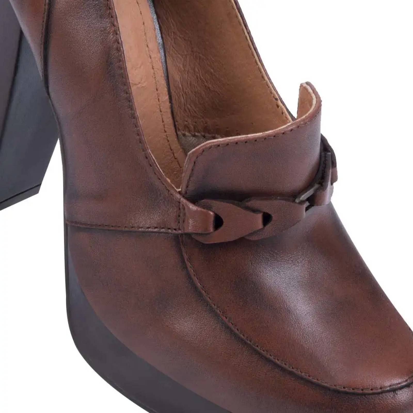 Zapatilla vestir dama cafe Sao Paulo modelo 6008