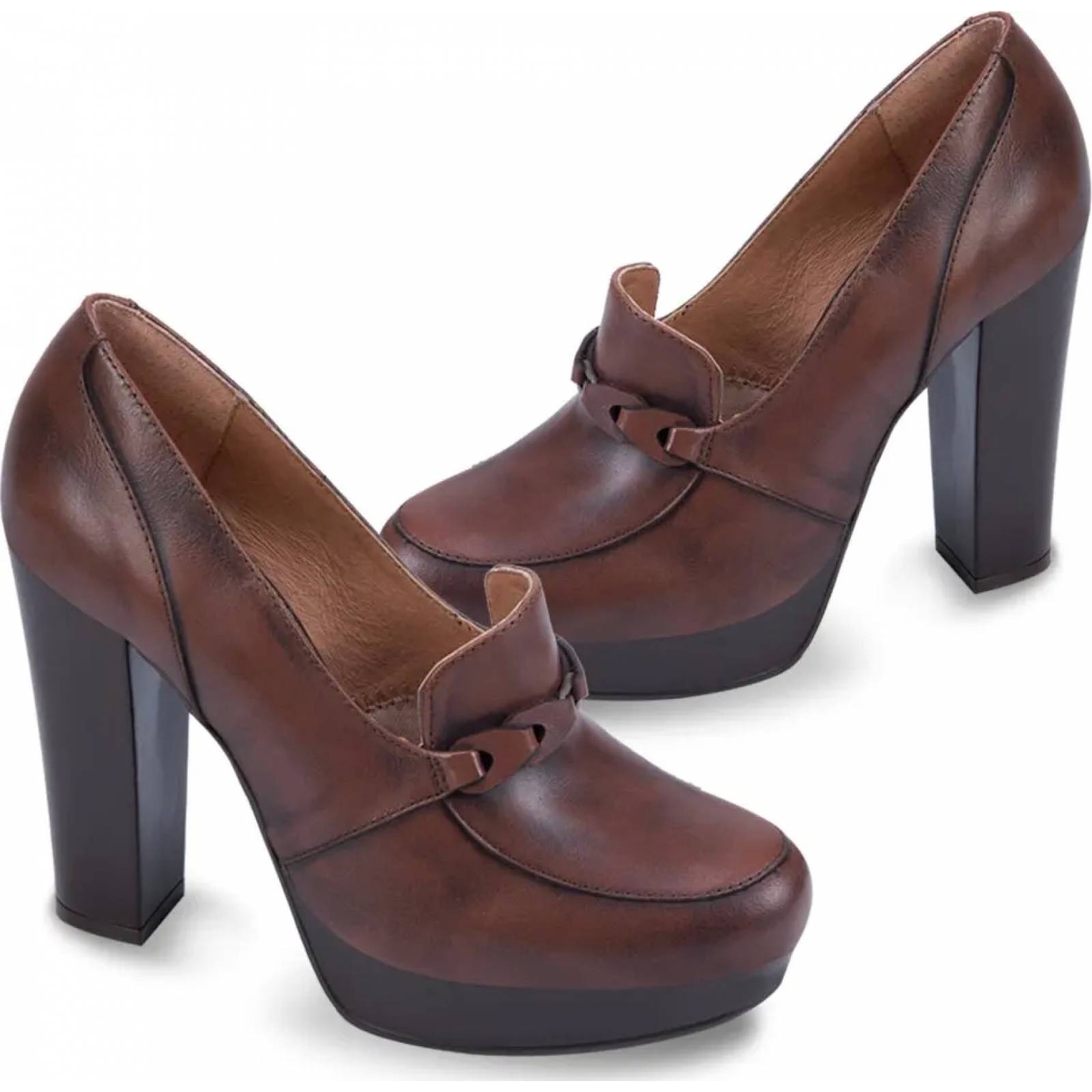 Zapatilla vestir dama cafe Sao Paulo modelo 6008