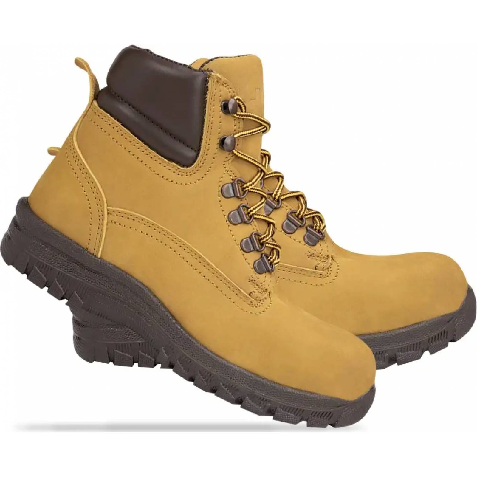 Bota trabajo industrial dama amarillo Kebo modelo 454