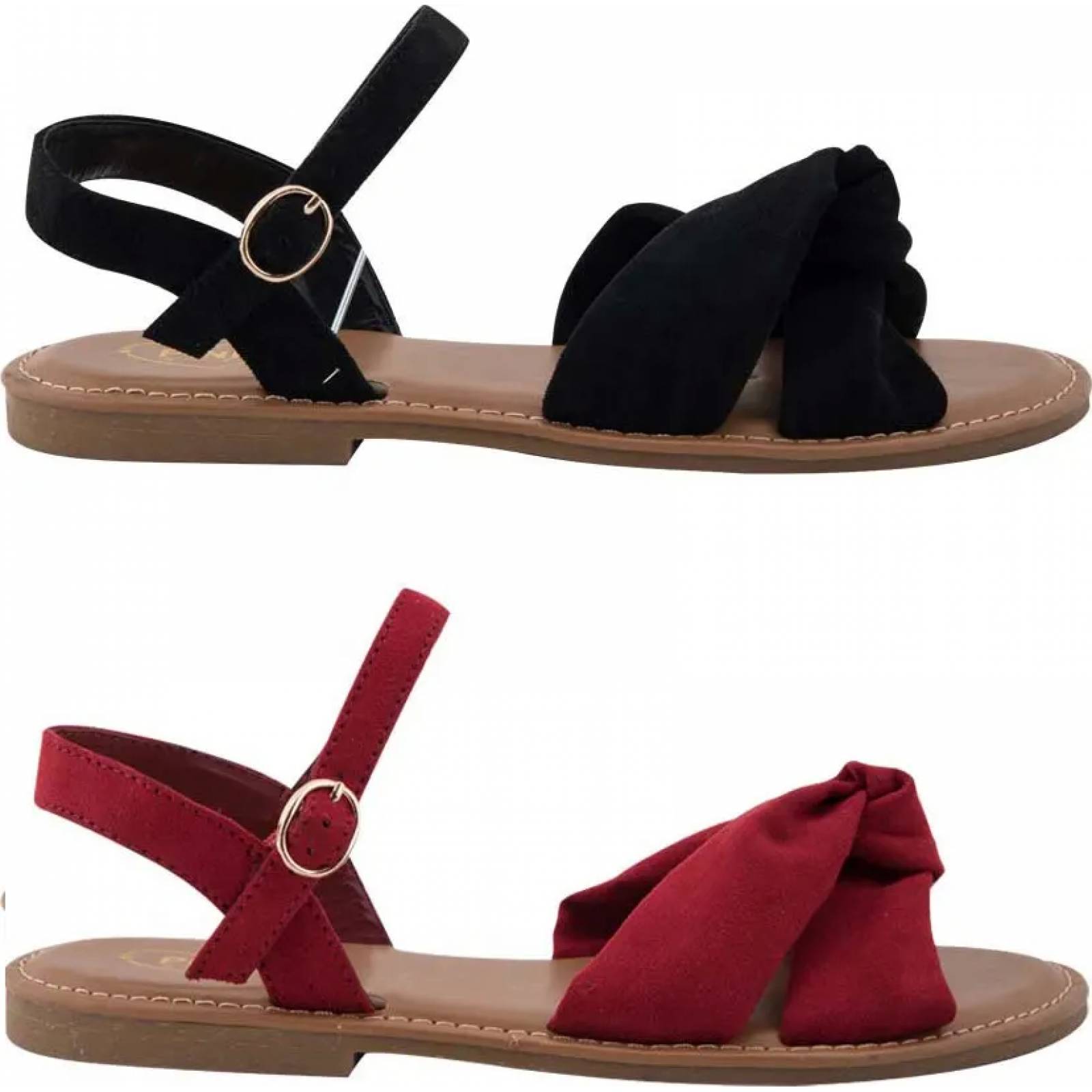 Kit 2 pares sandalia casual dama multicolor Pink By Price Shoes modelo BO13