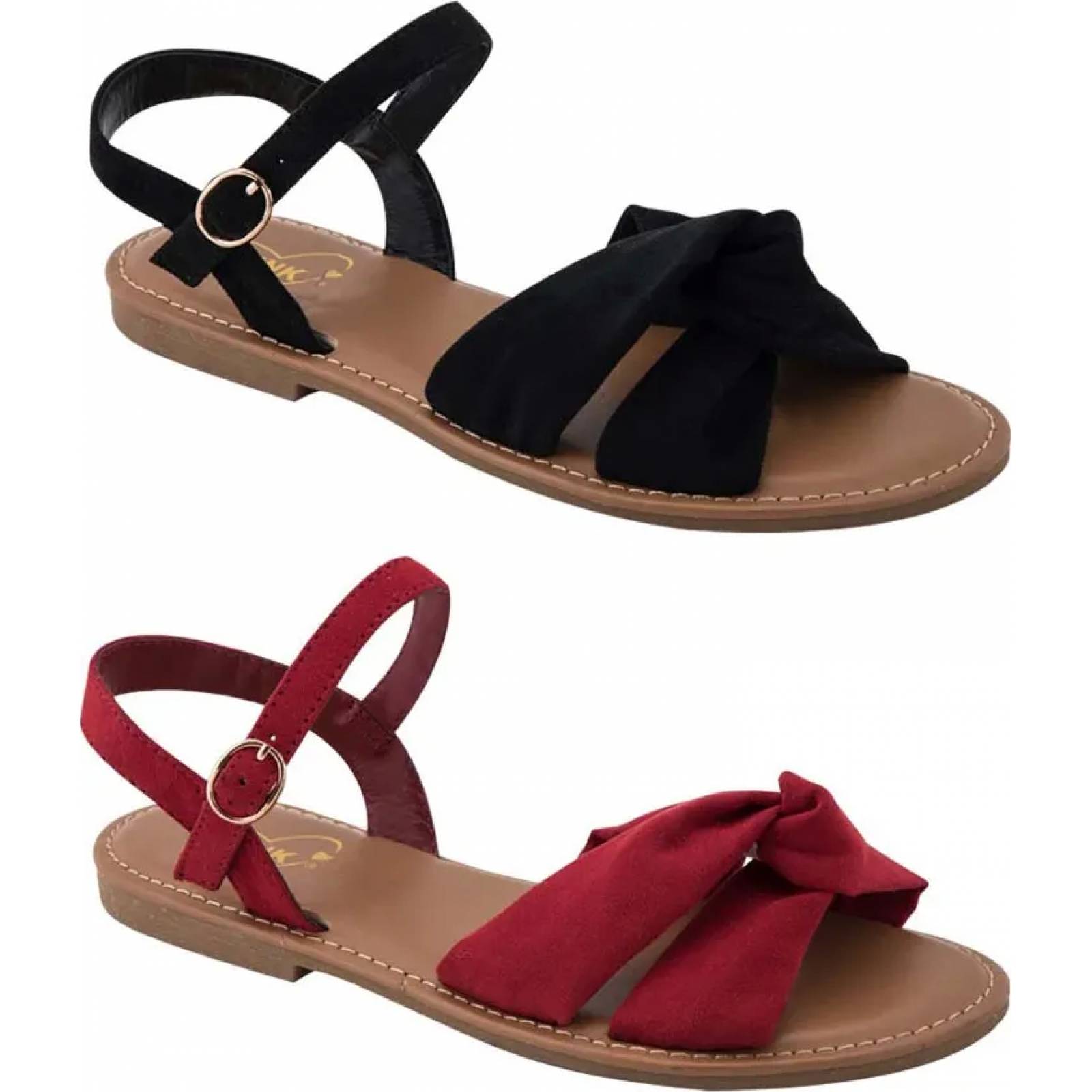 Kit 2 pares sandalia casual dama multicolor Pink By Price Shoes modelo BO13